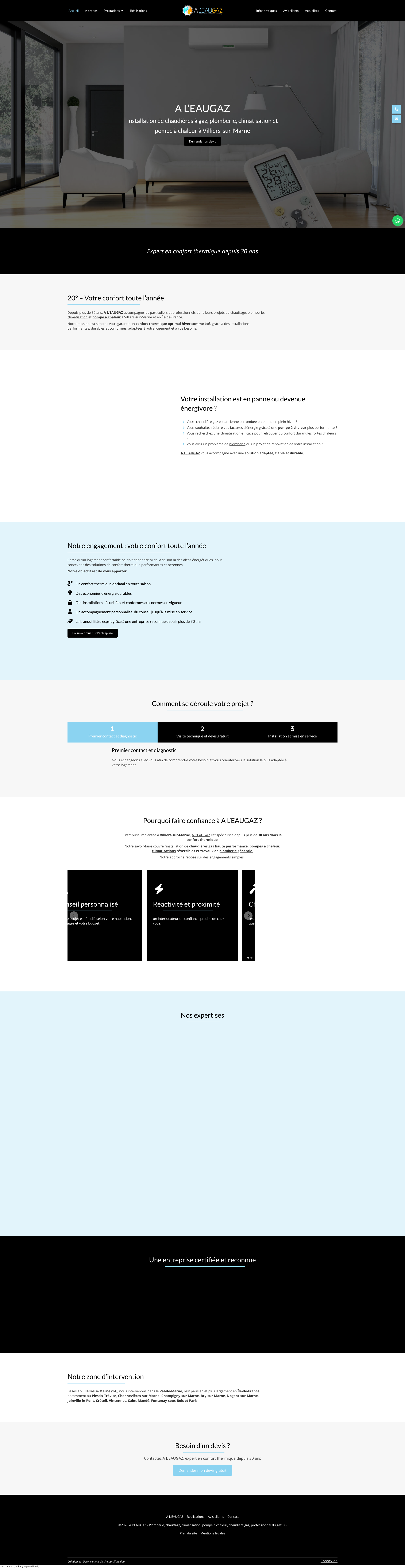 Aperçu du site