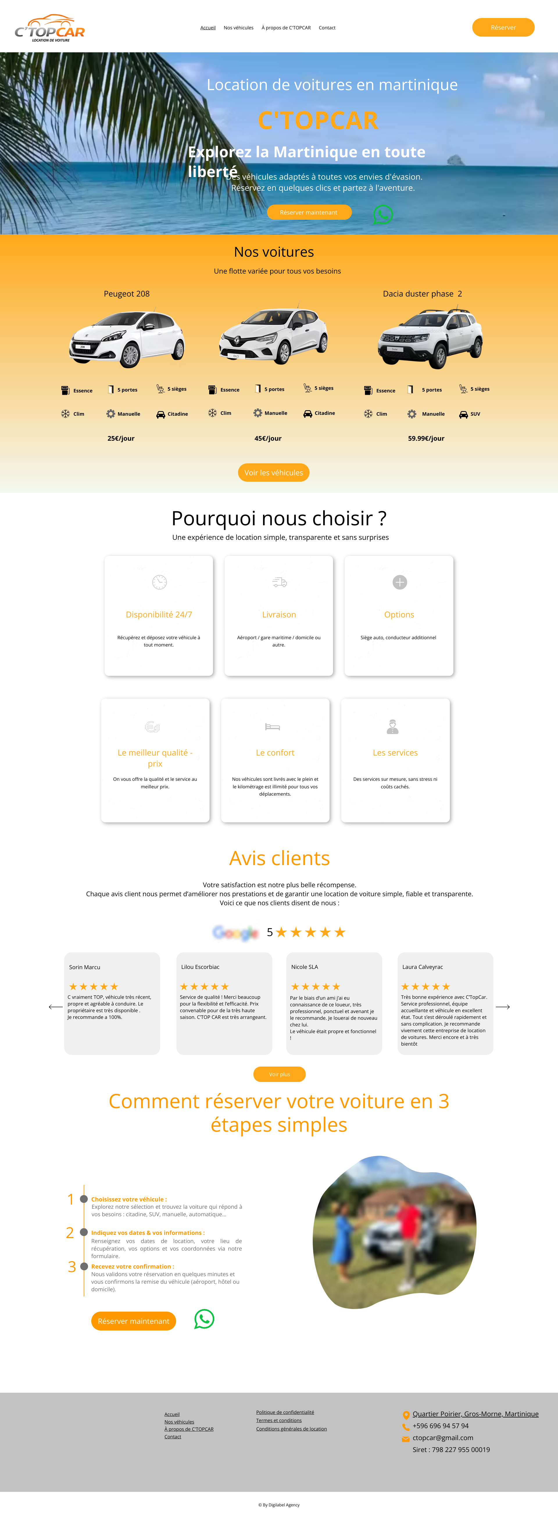 Aperçu du site