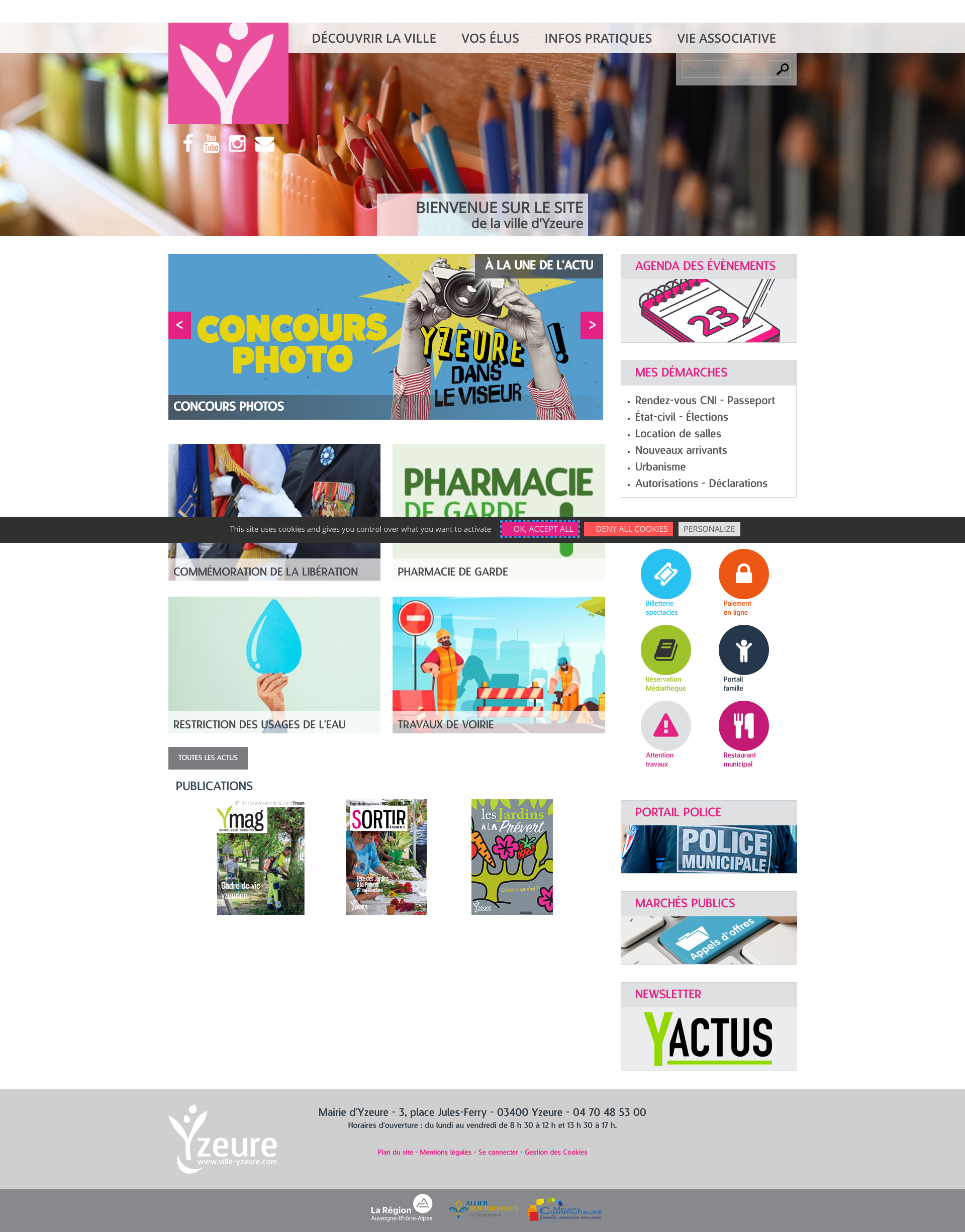 Aperçu du site