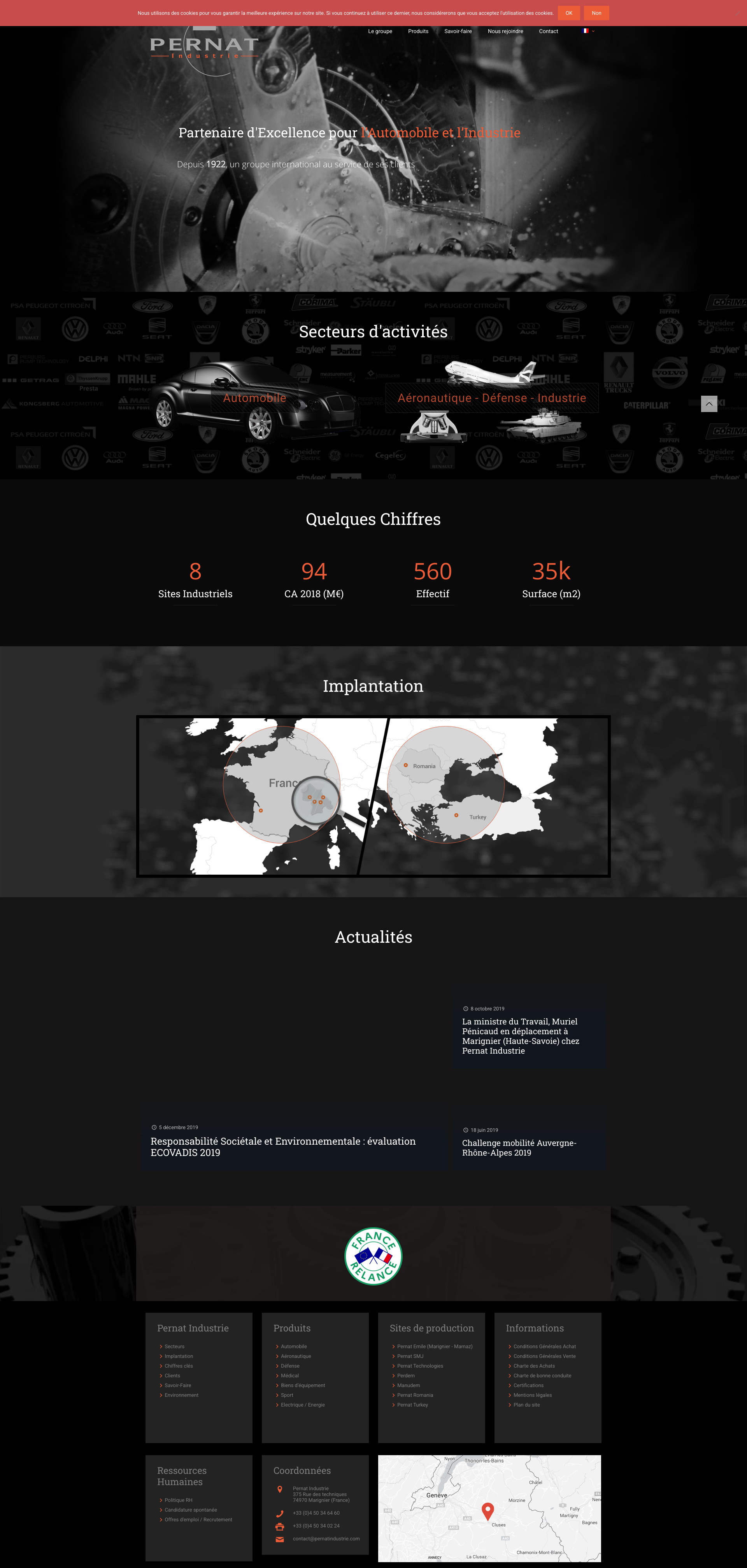 Aperçu du site