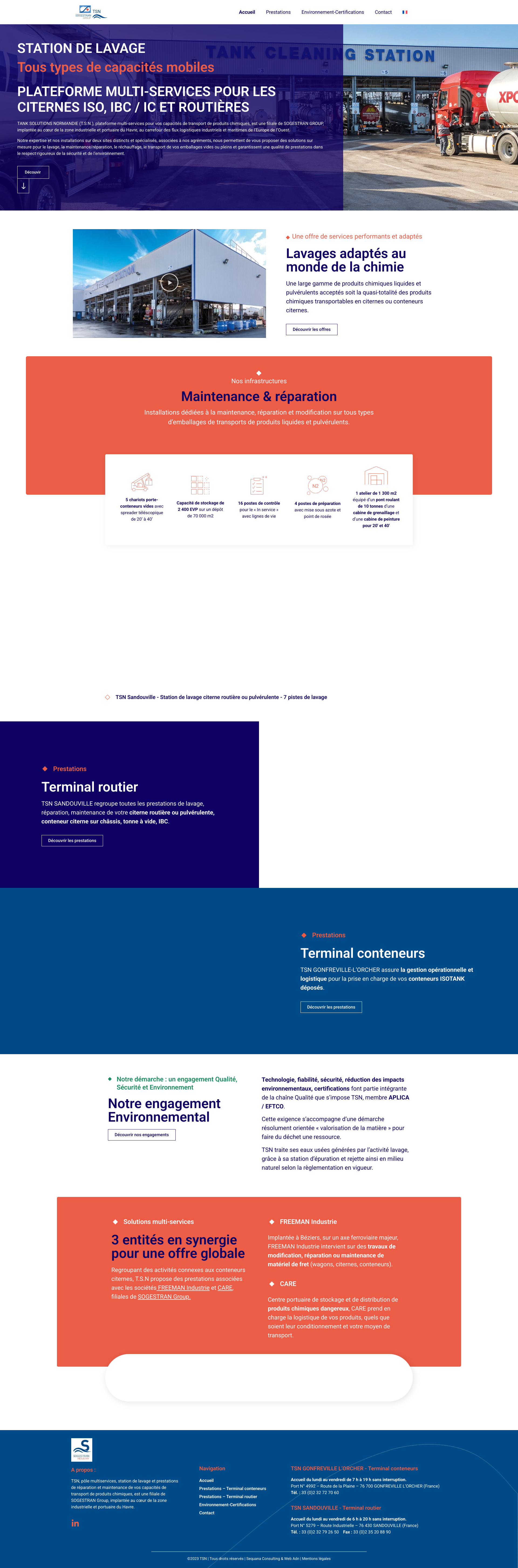 Aperçu du site
