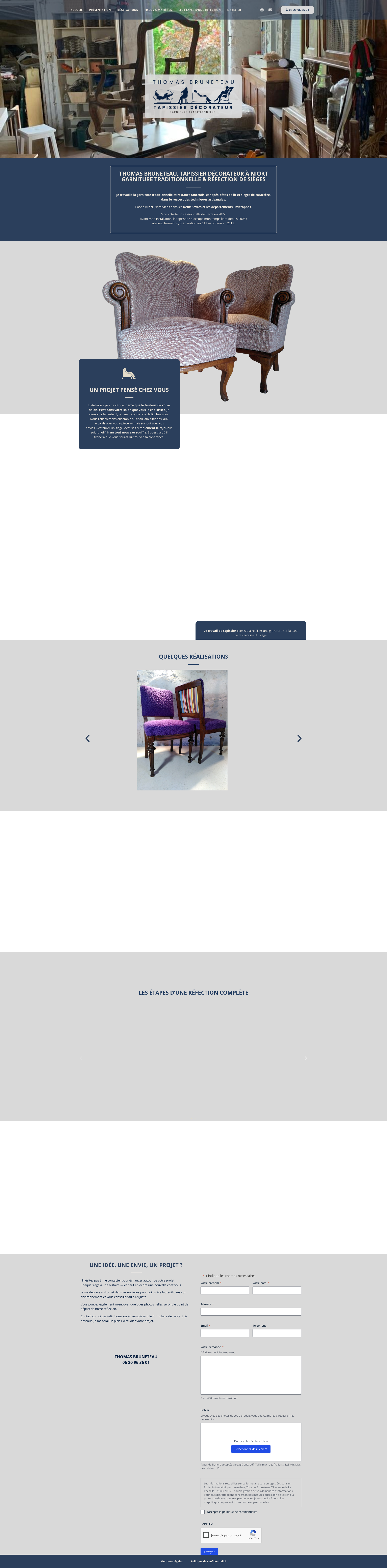 Aperçu du site