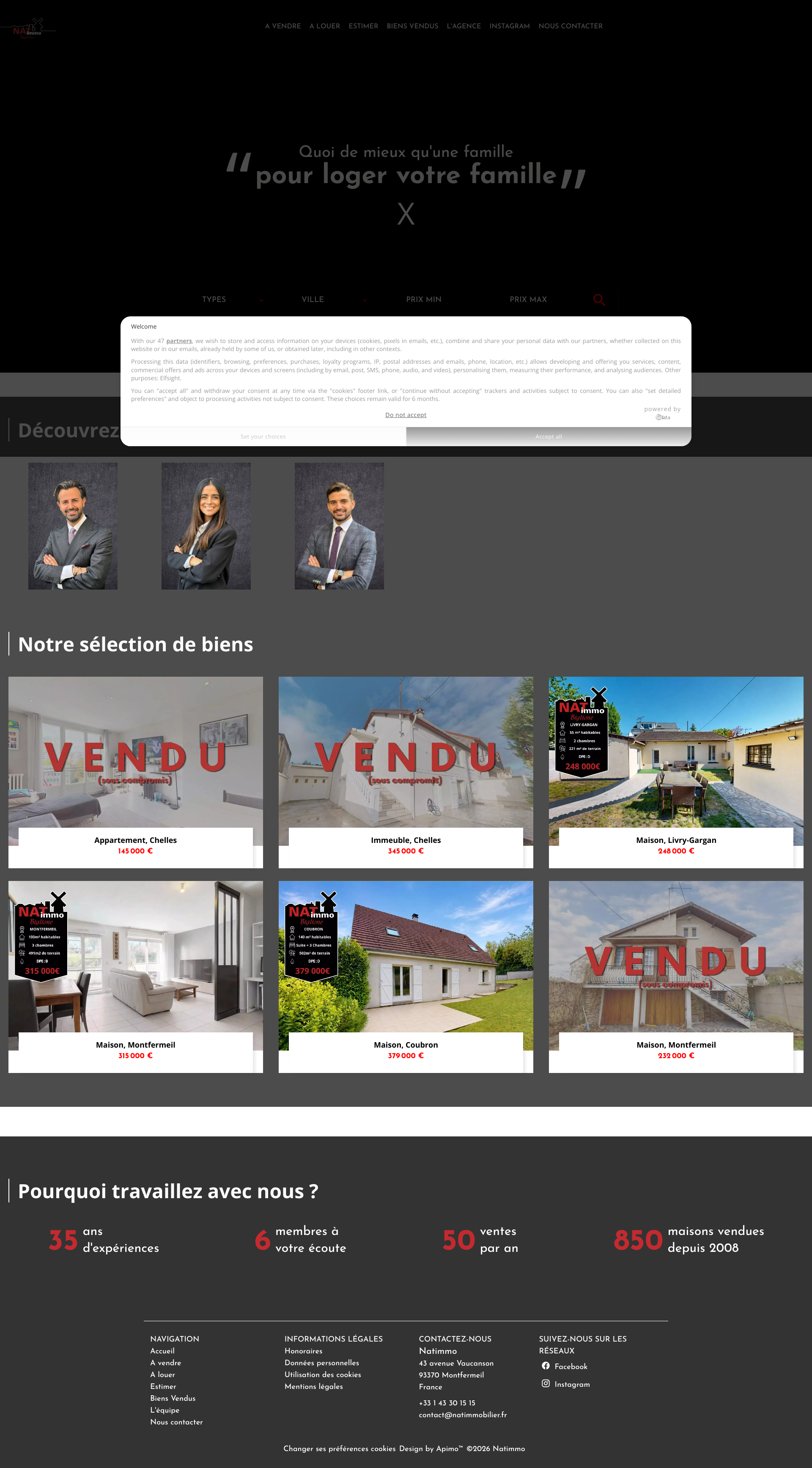Aperçu du site