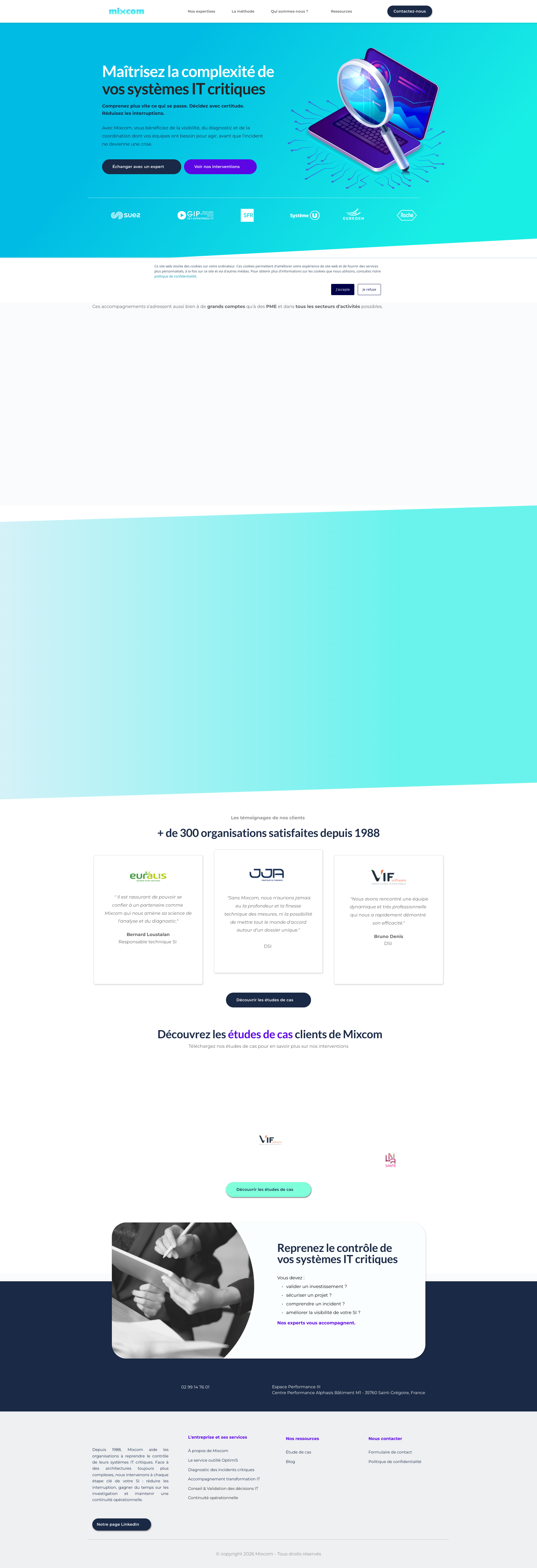Aperçu du site