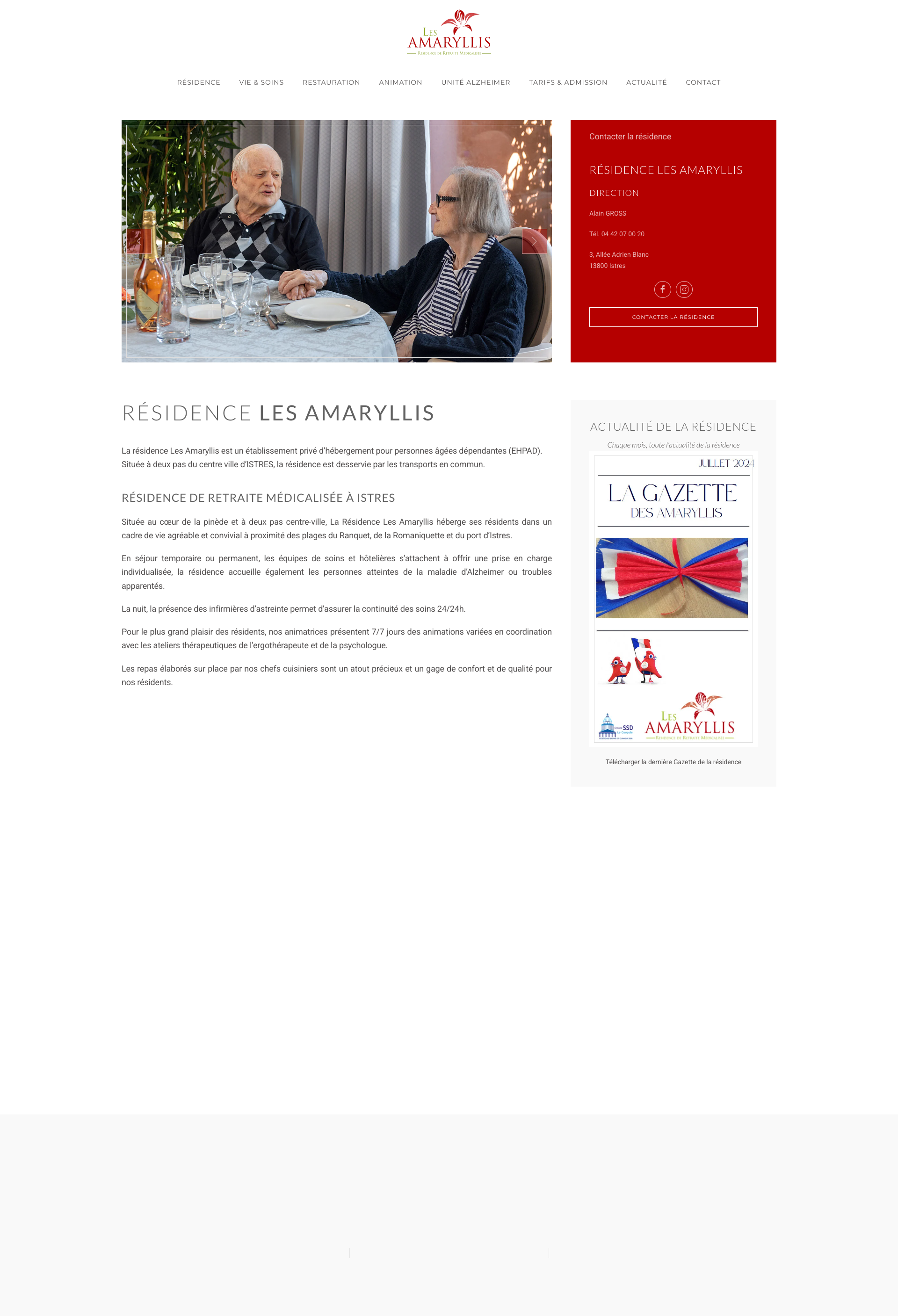 Aperçu du site