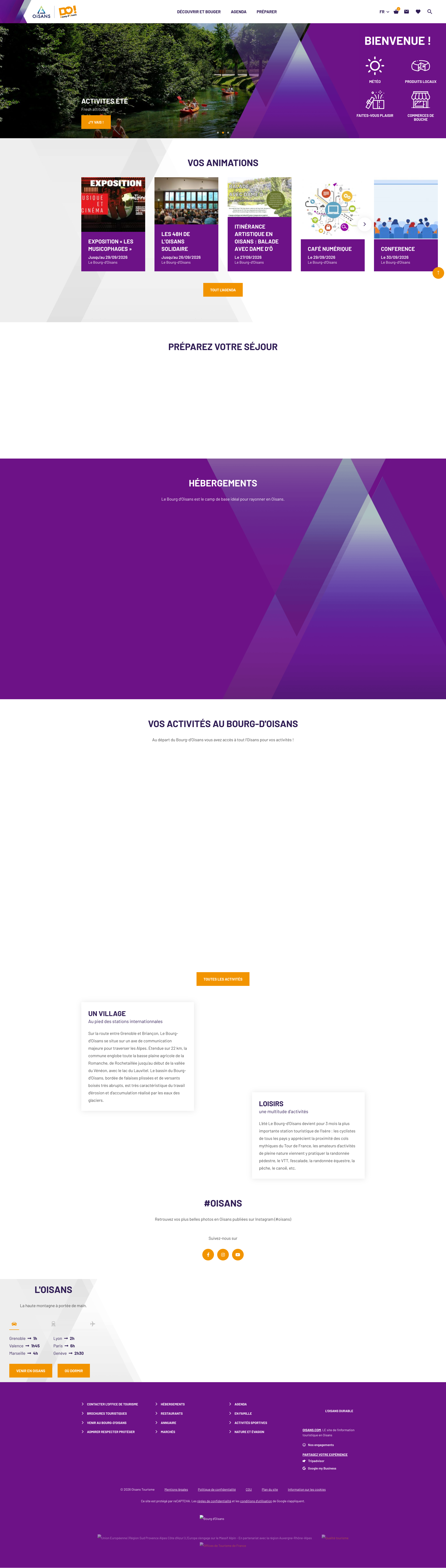 Aperçu du site