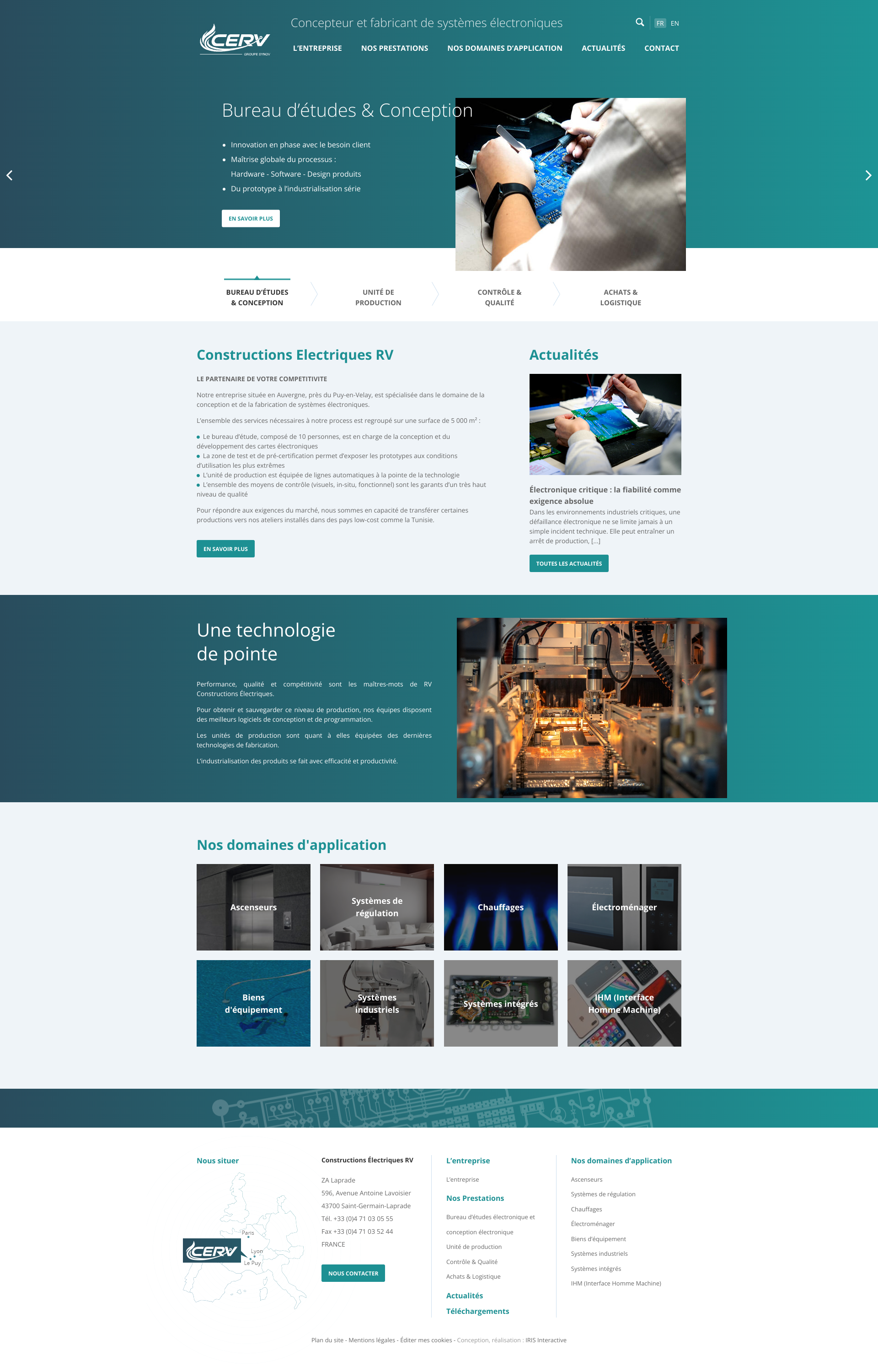 Aperçu du site