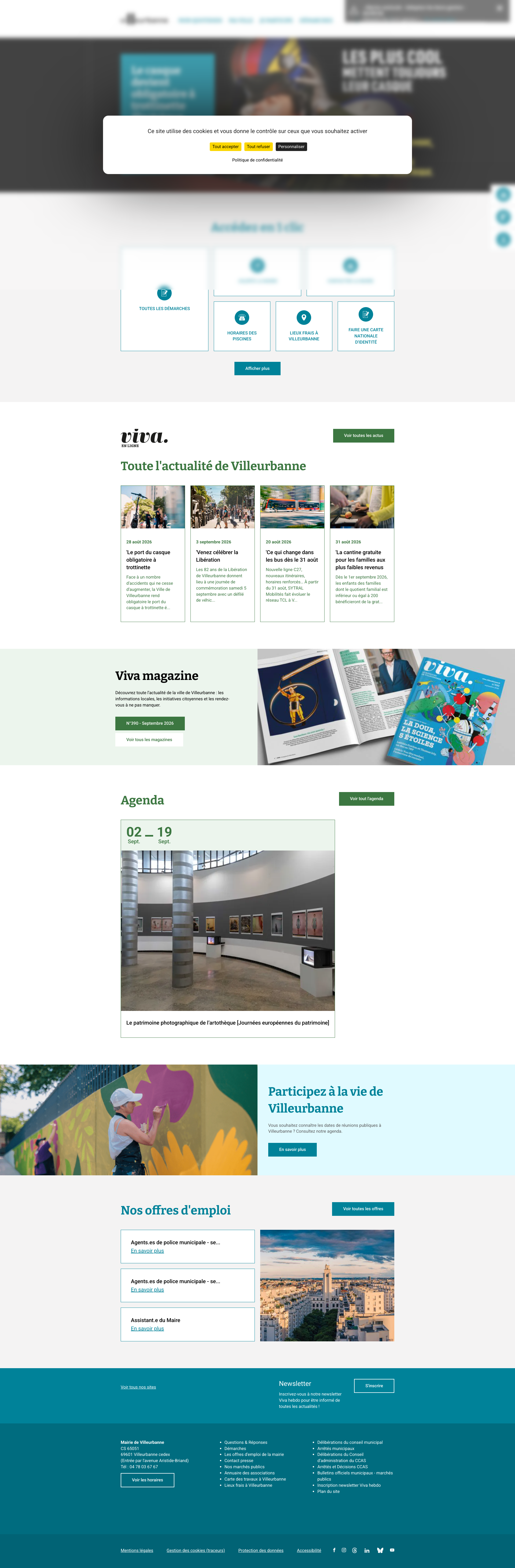 Aperçu du site