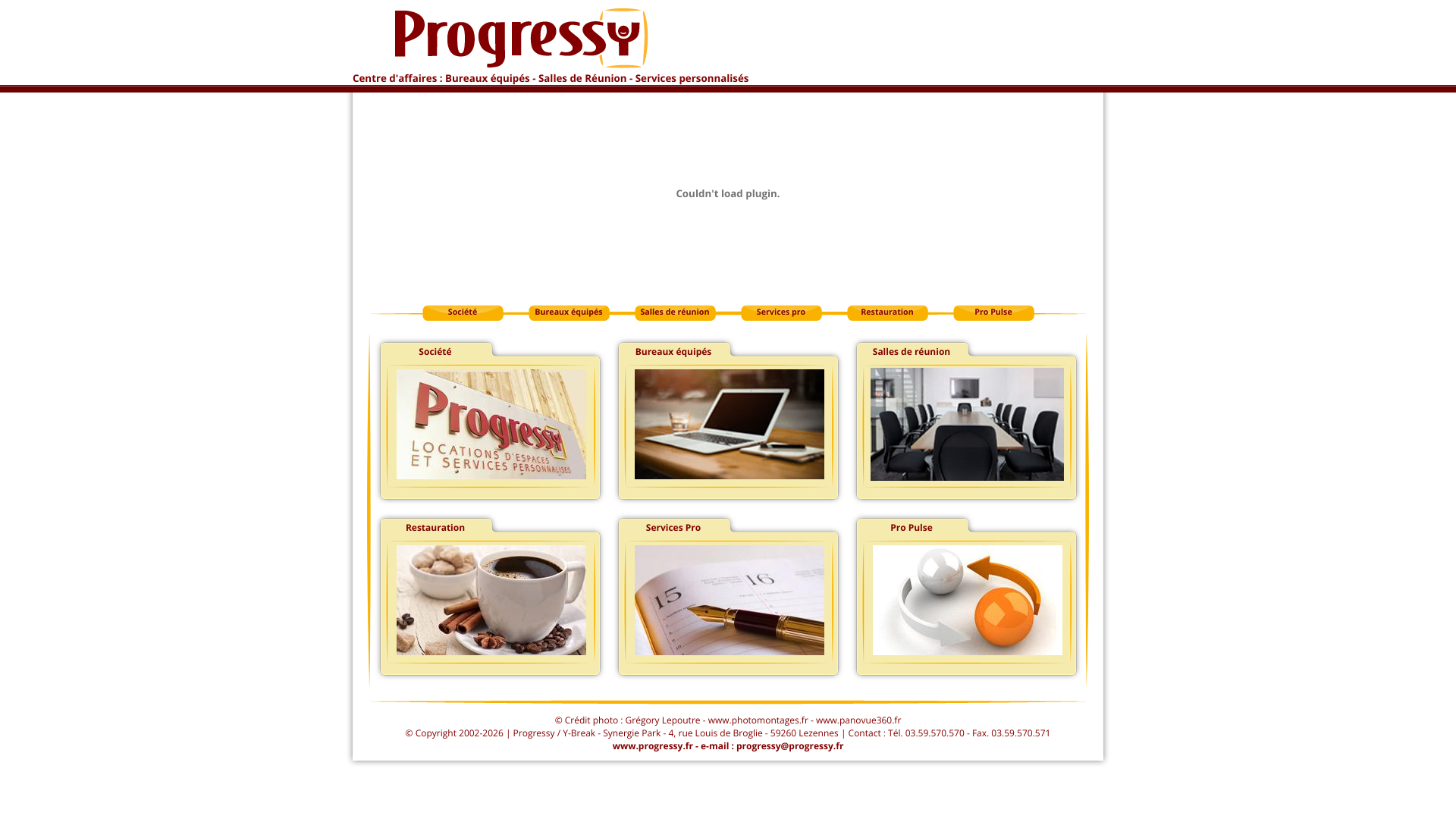 Aperçu du site