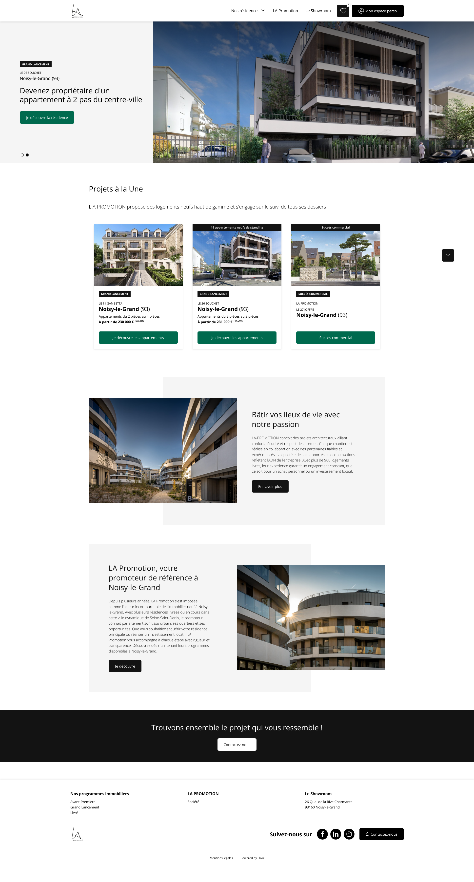Aperçu du site