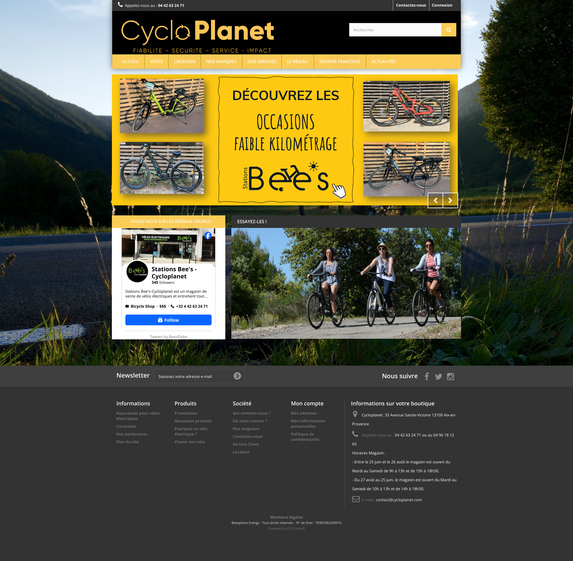 Aperçu du site