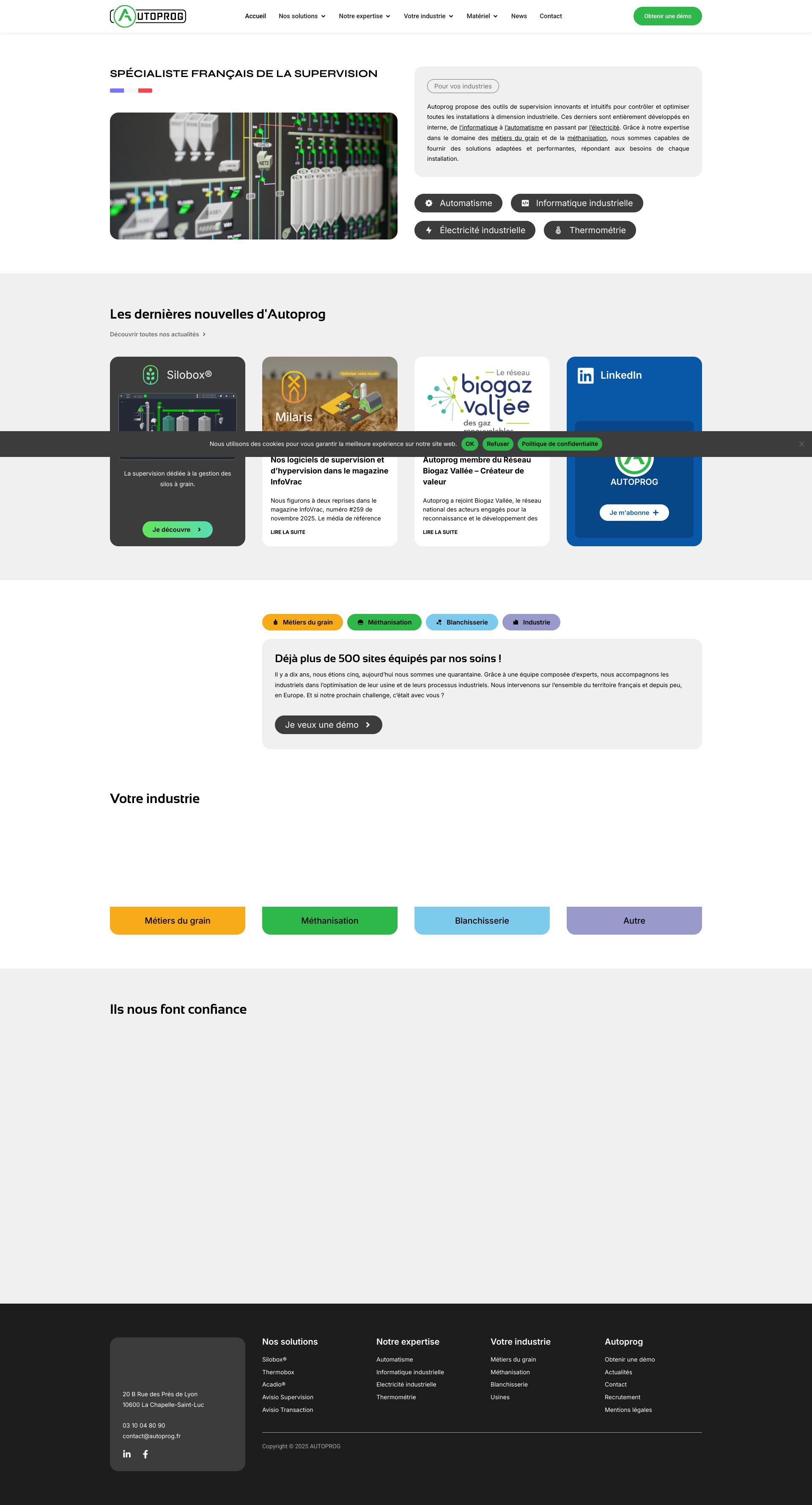 Aperçu du site