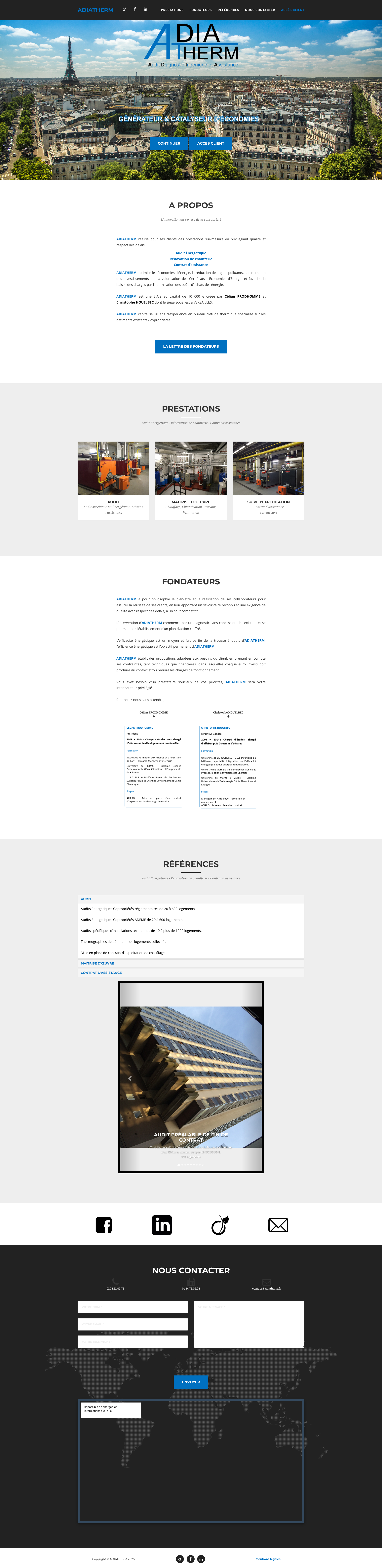 Aperçu du site
