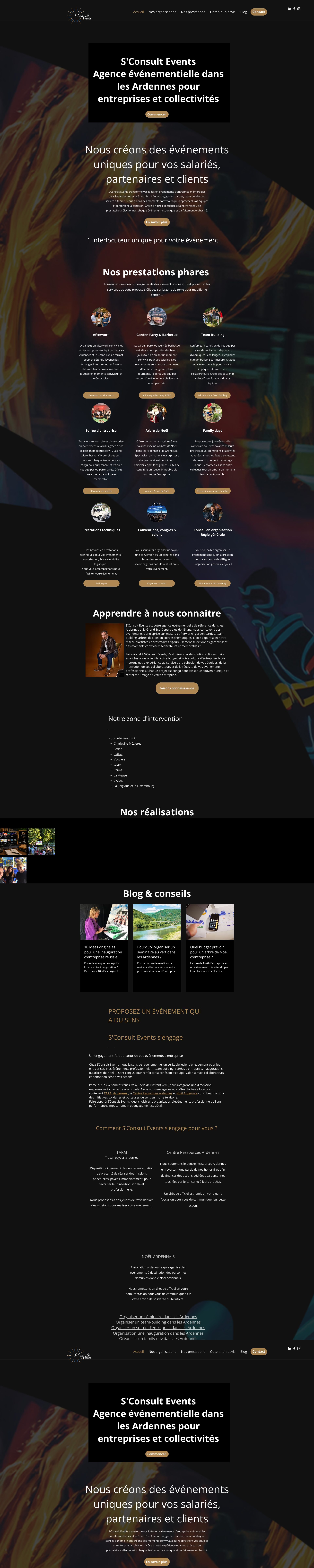 Aperçu du site