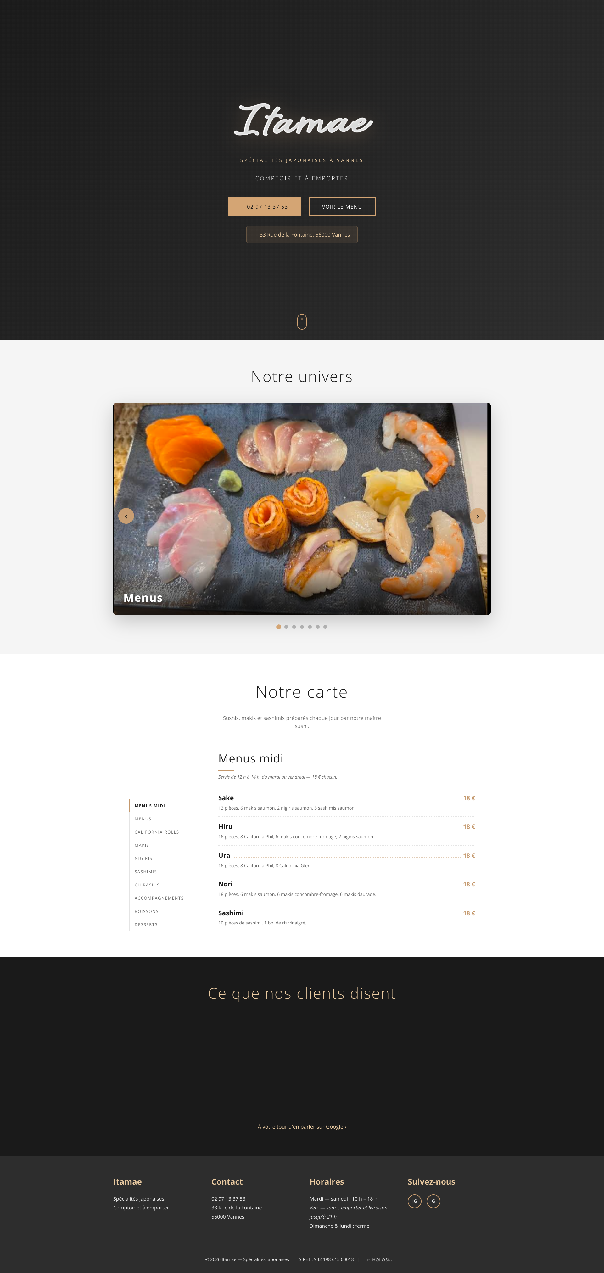 Aperçu du site