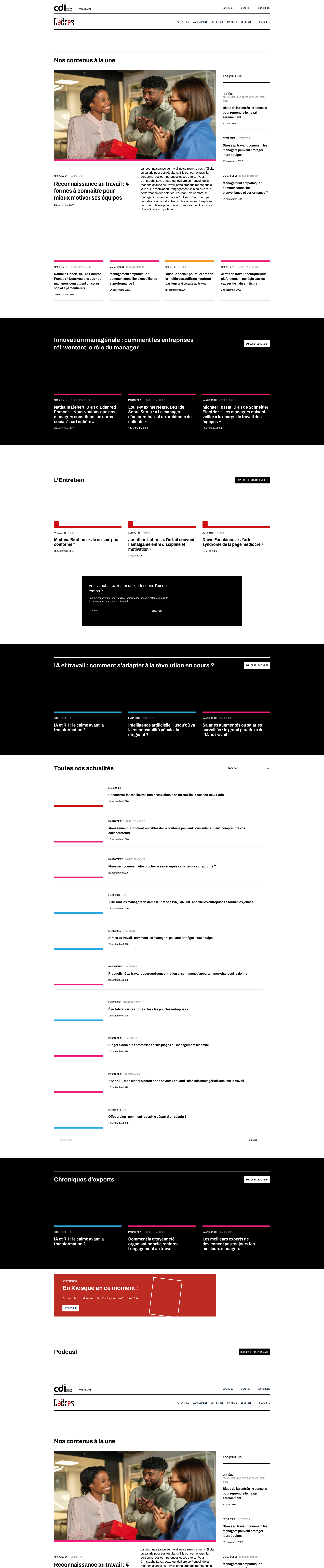 Aperçu du site