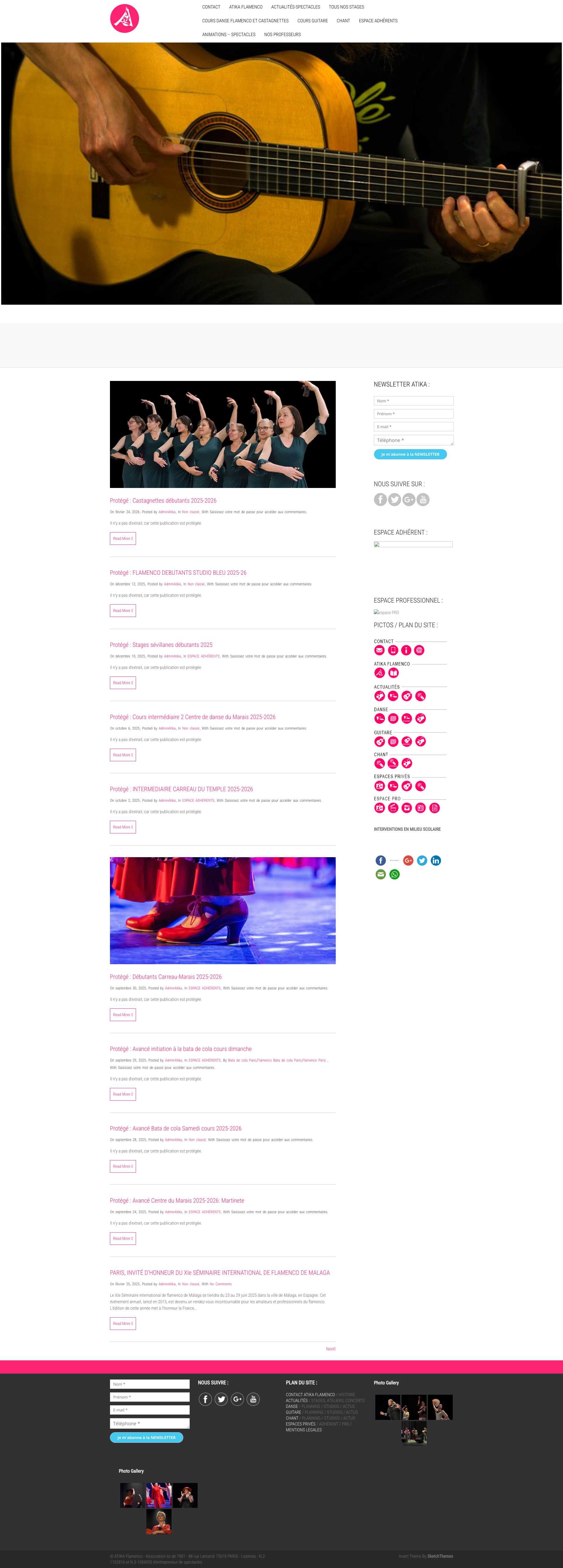 Aperçu du site