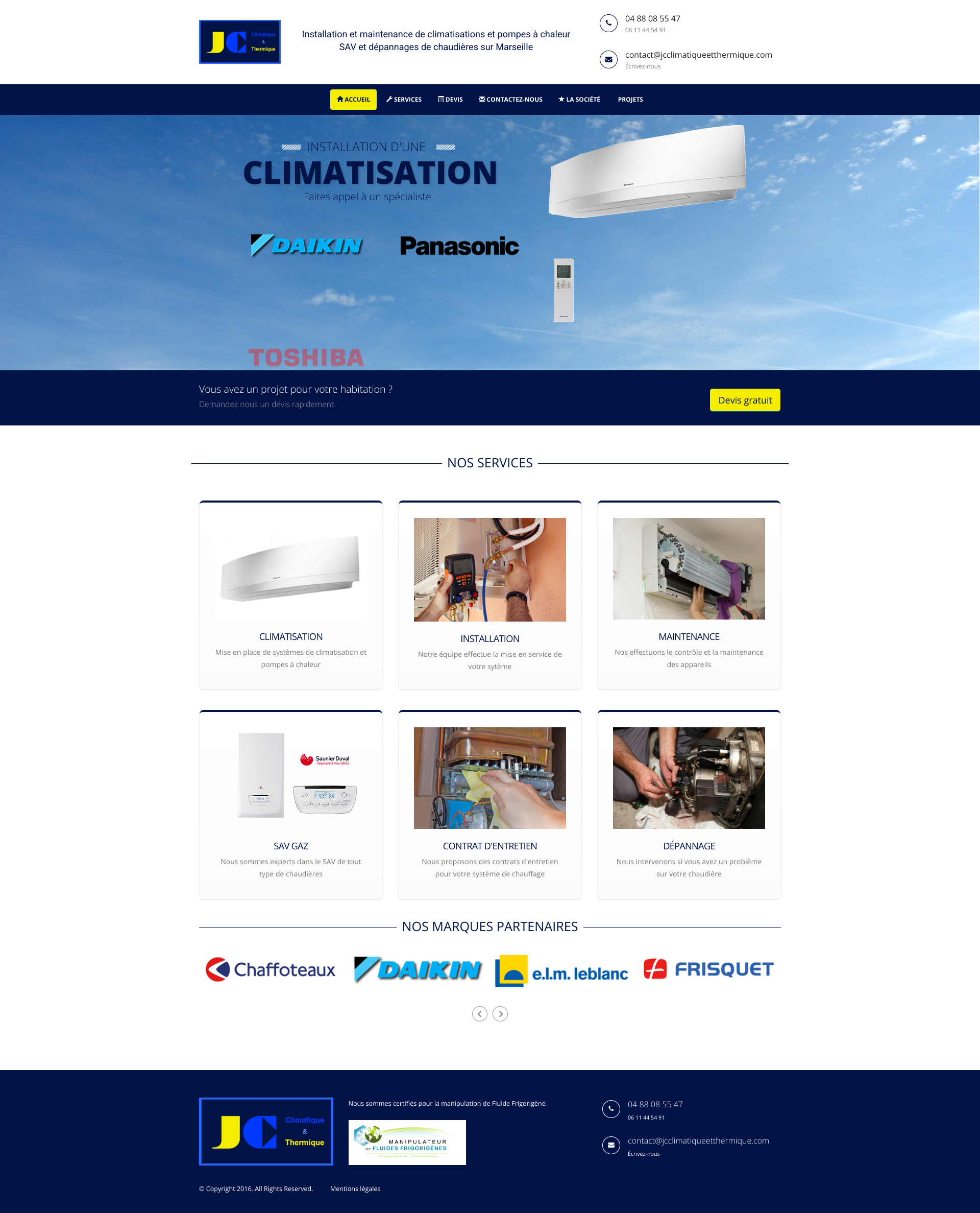 Aperçu du site