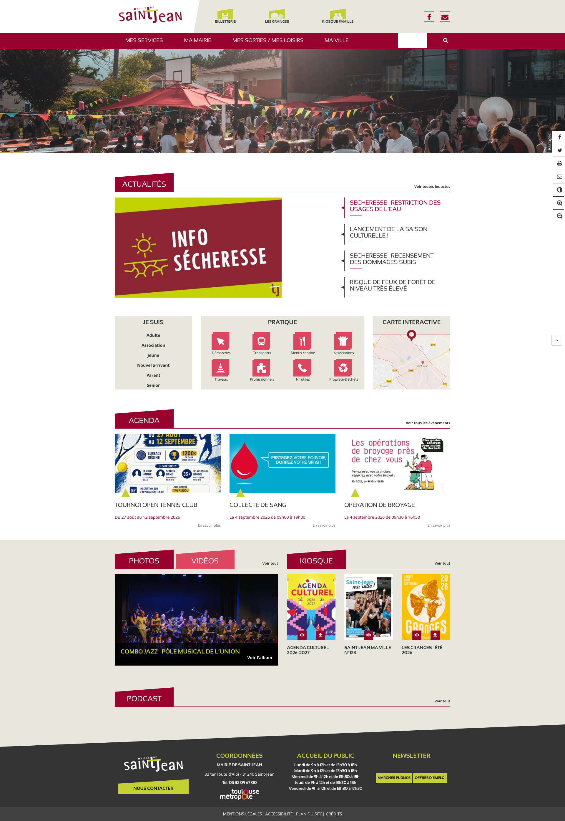 Aperçu du site