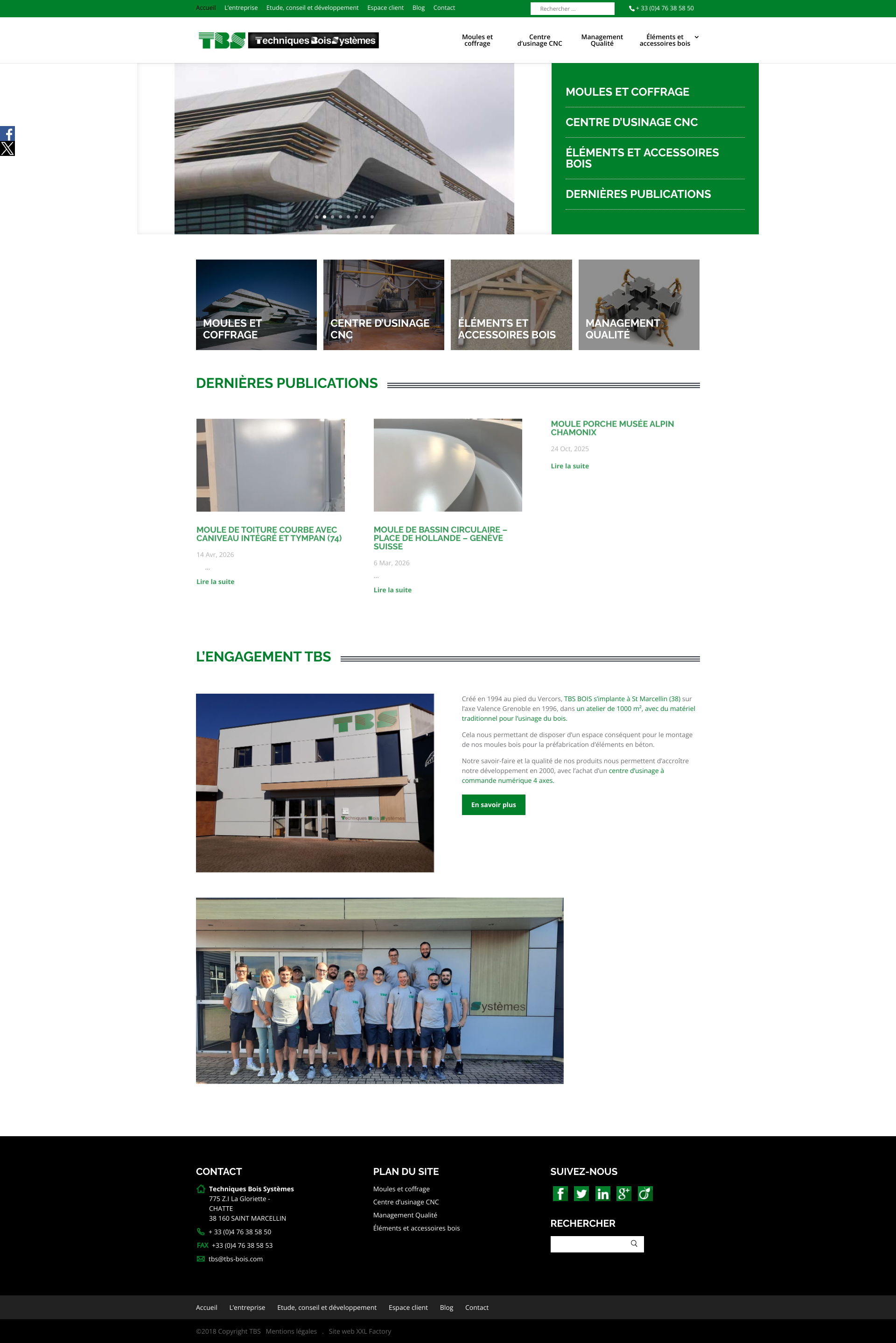 Aperçu du site