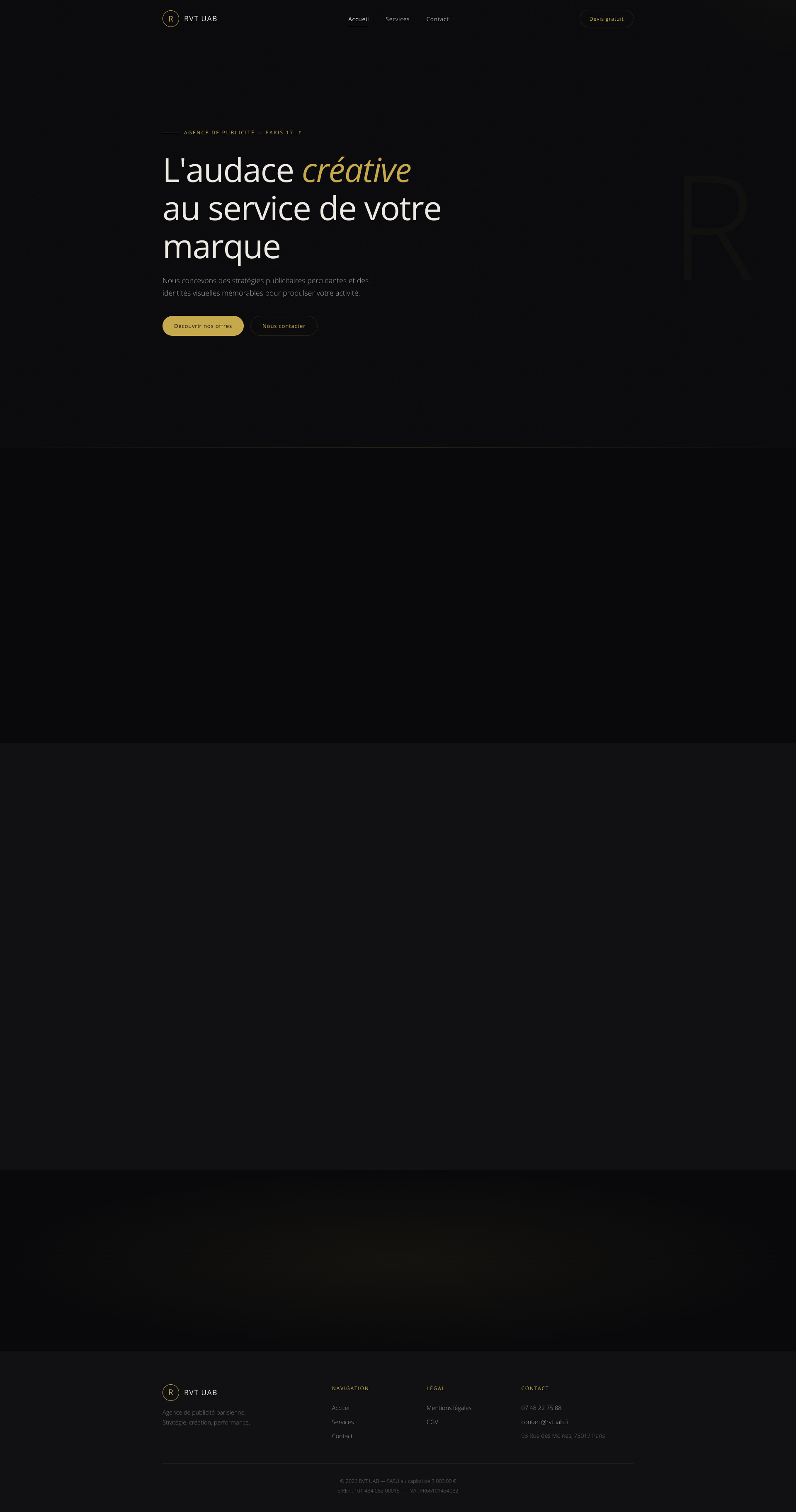 Aperçu du site