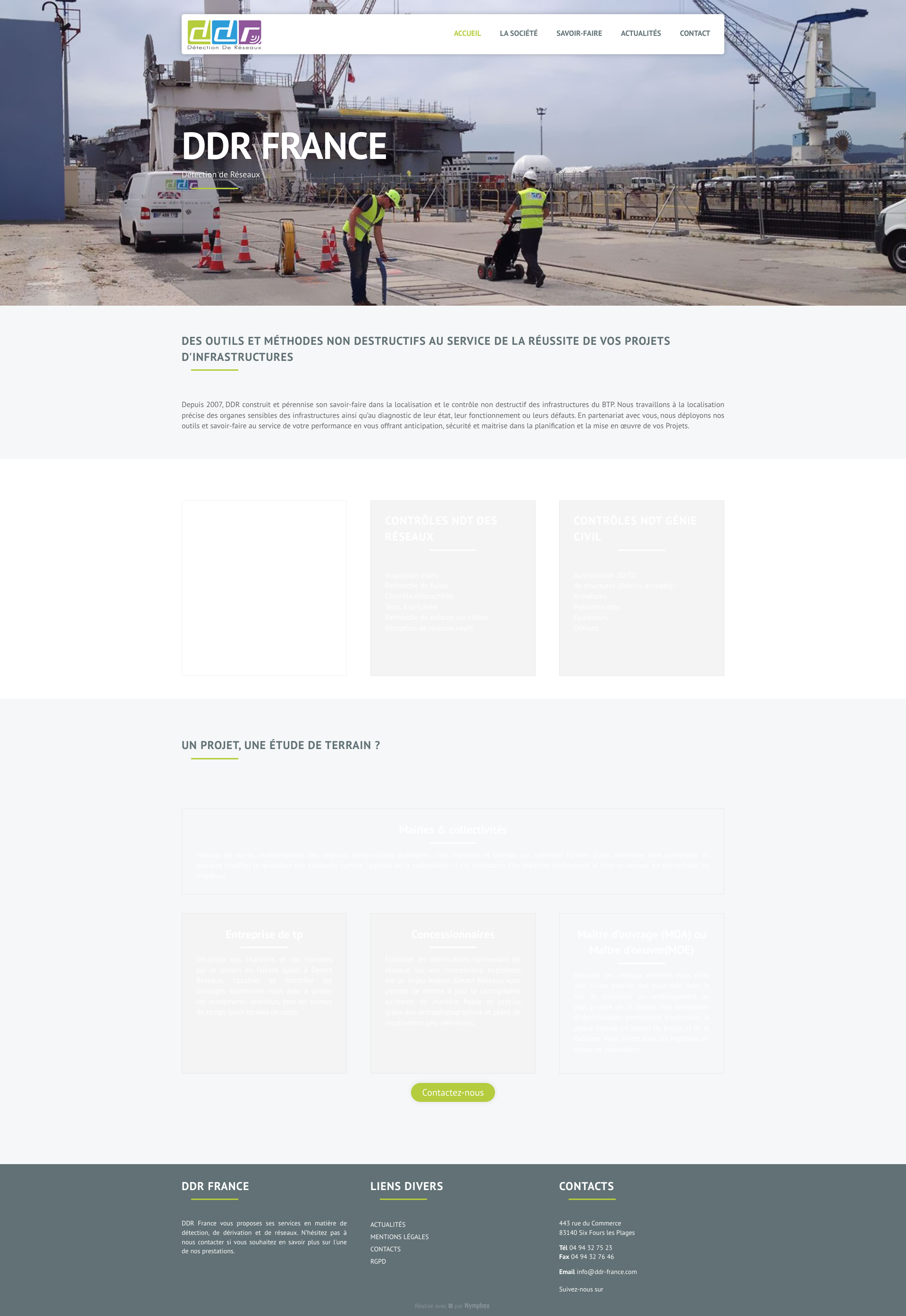 Aperçu du site