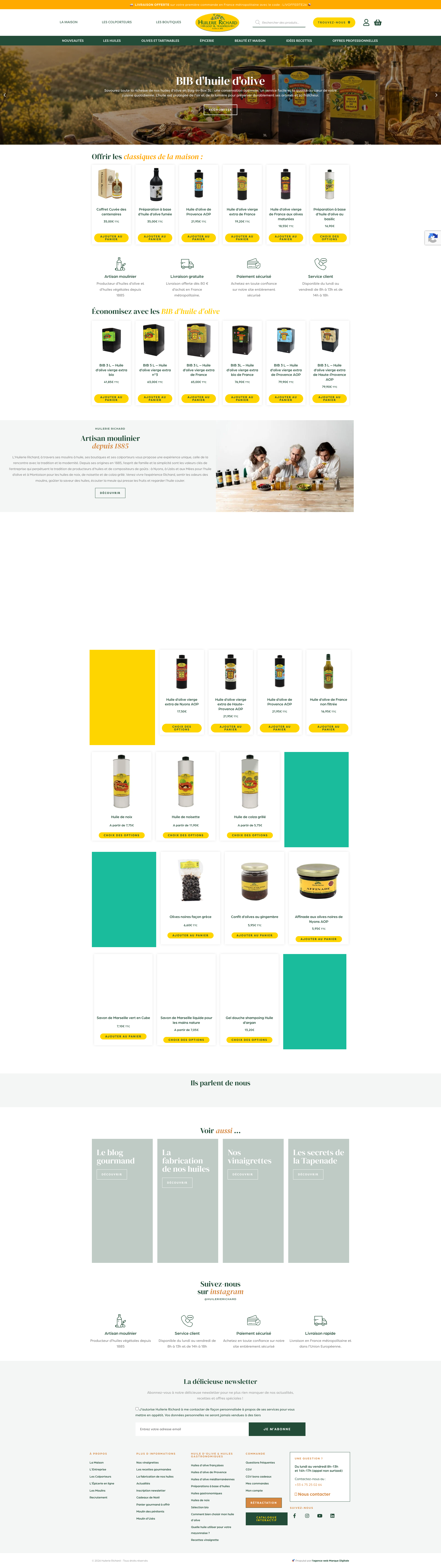 Aperçu du site