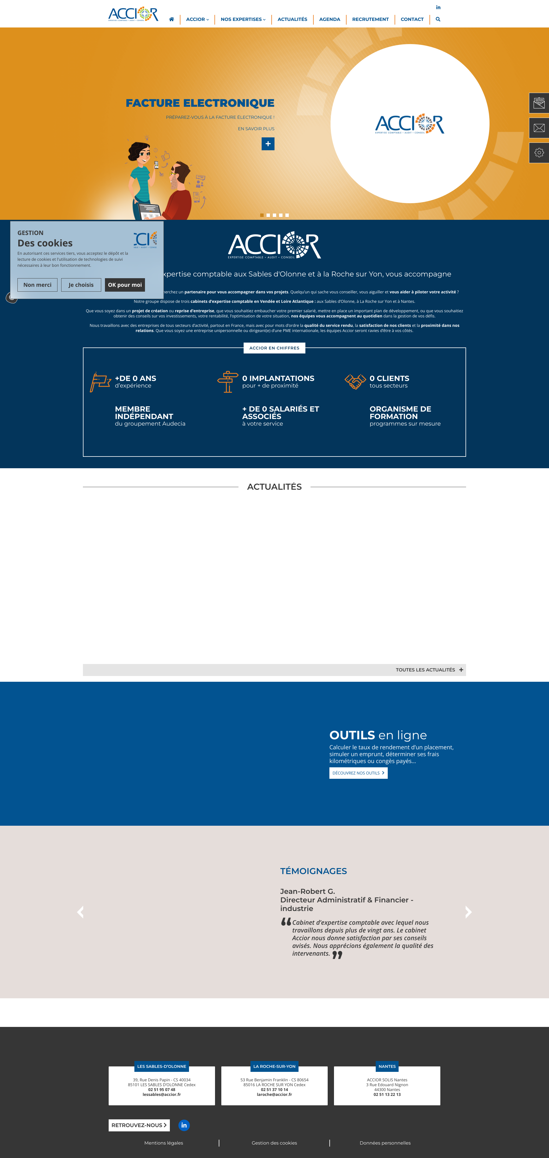 Aperçu du site