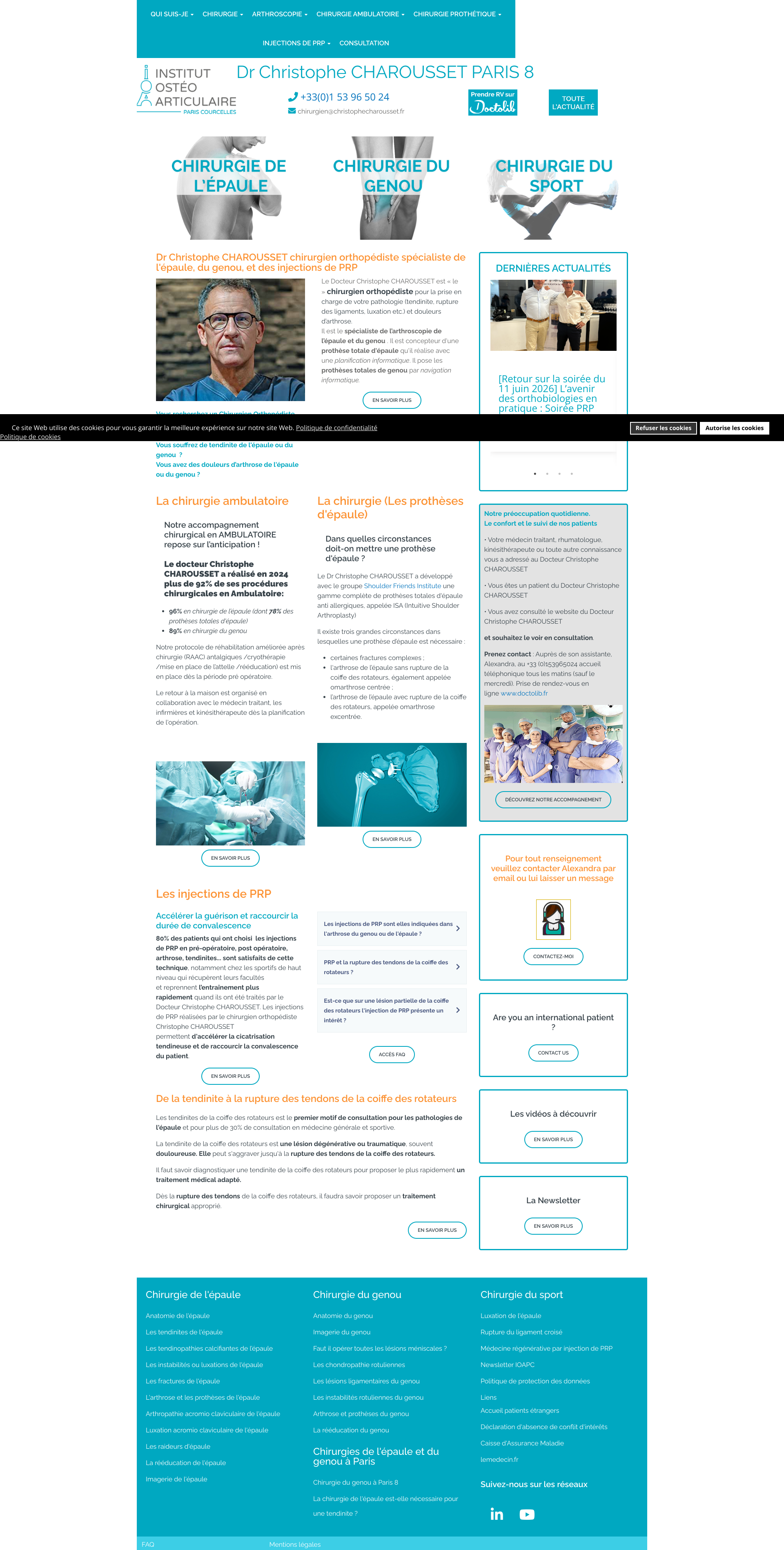 Aperçu du site