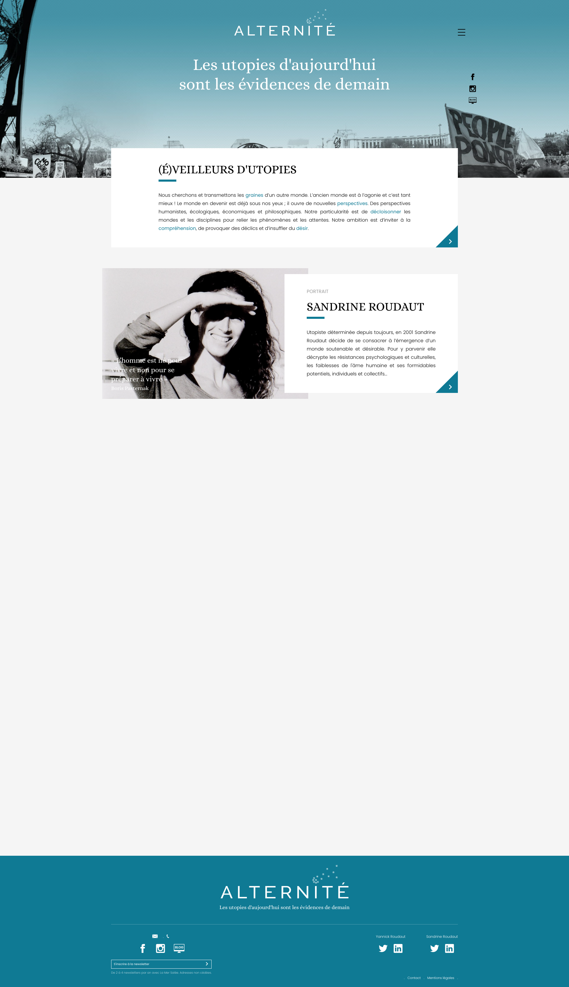 Aperçu du site