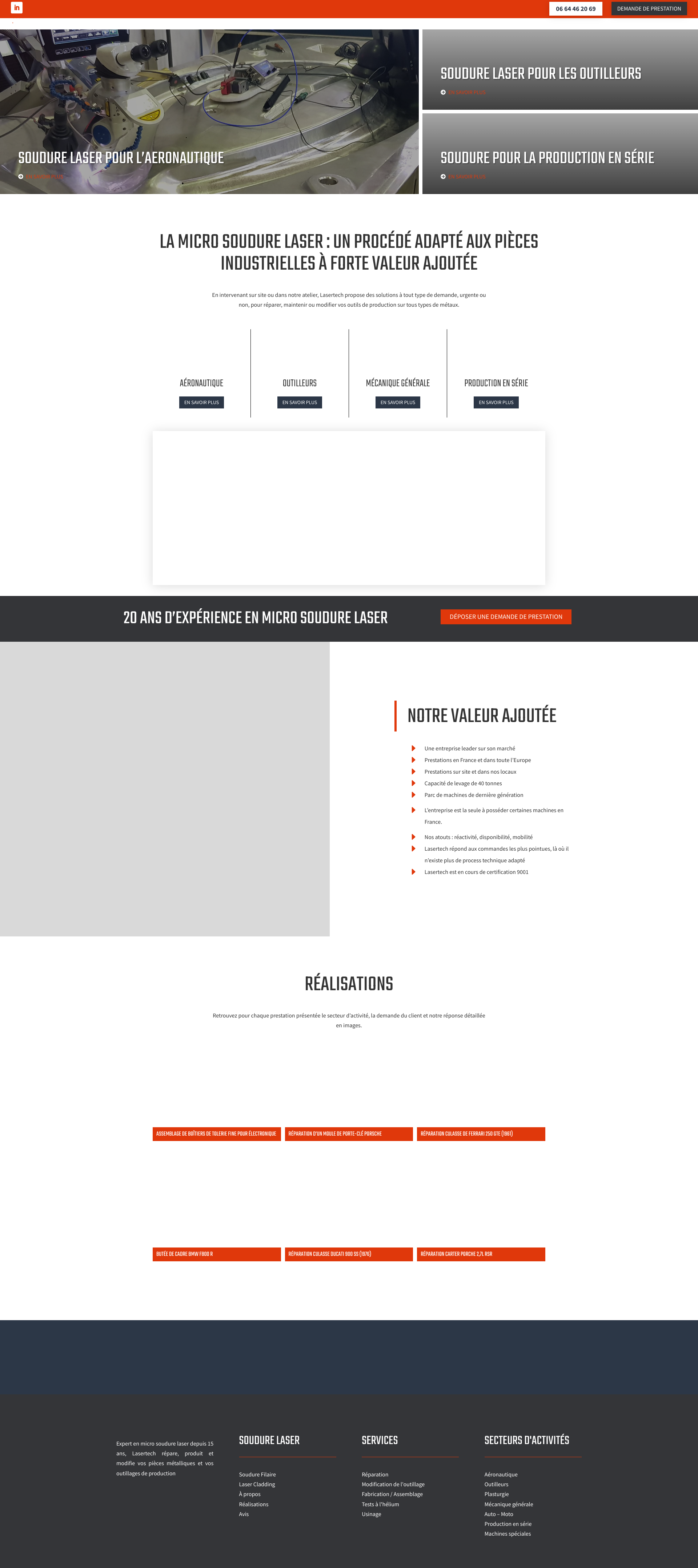 Aperçu du site