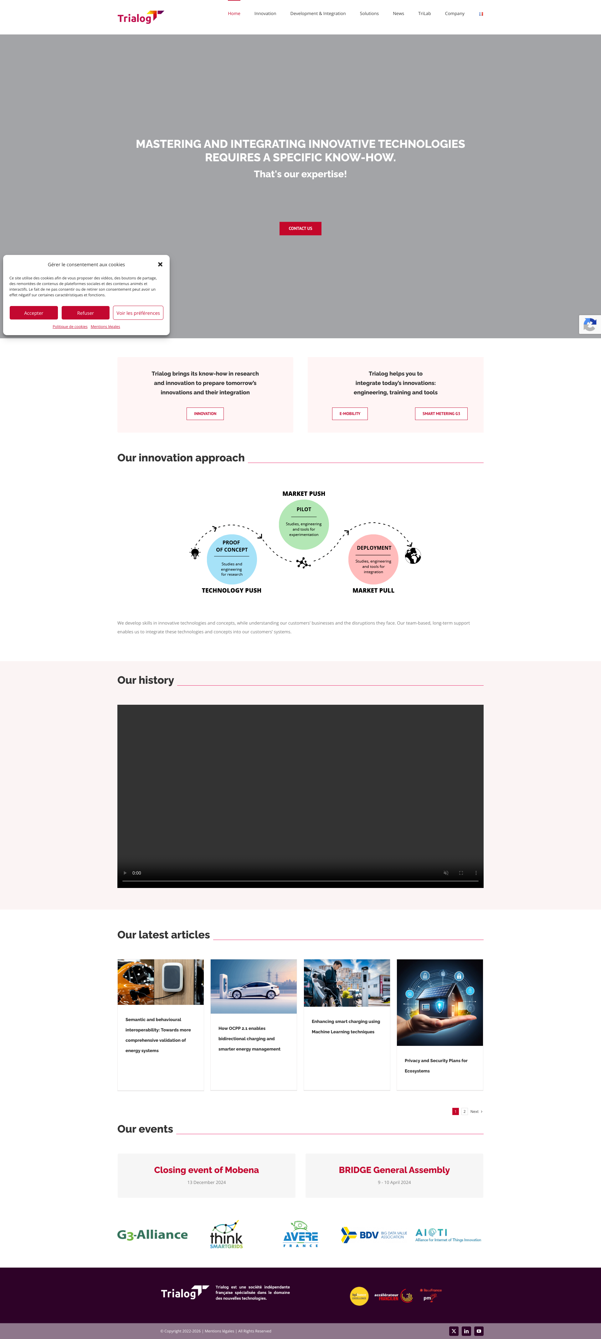 Aperçu du site