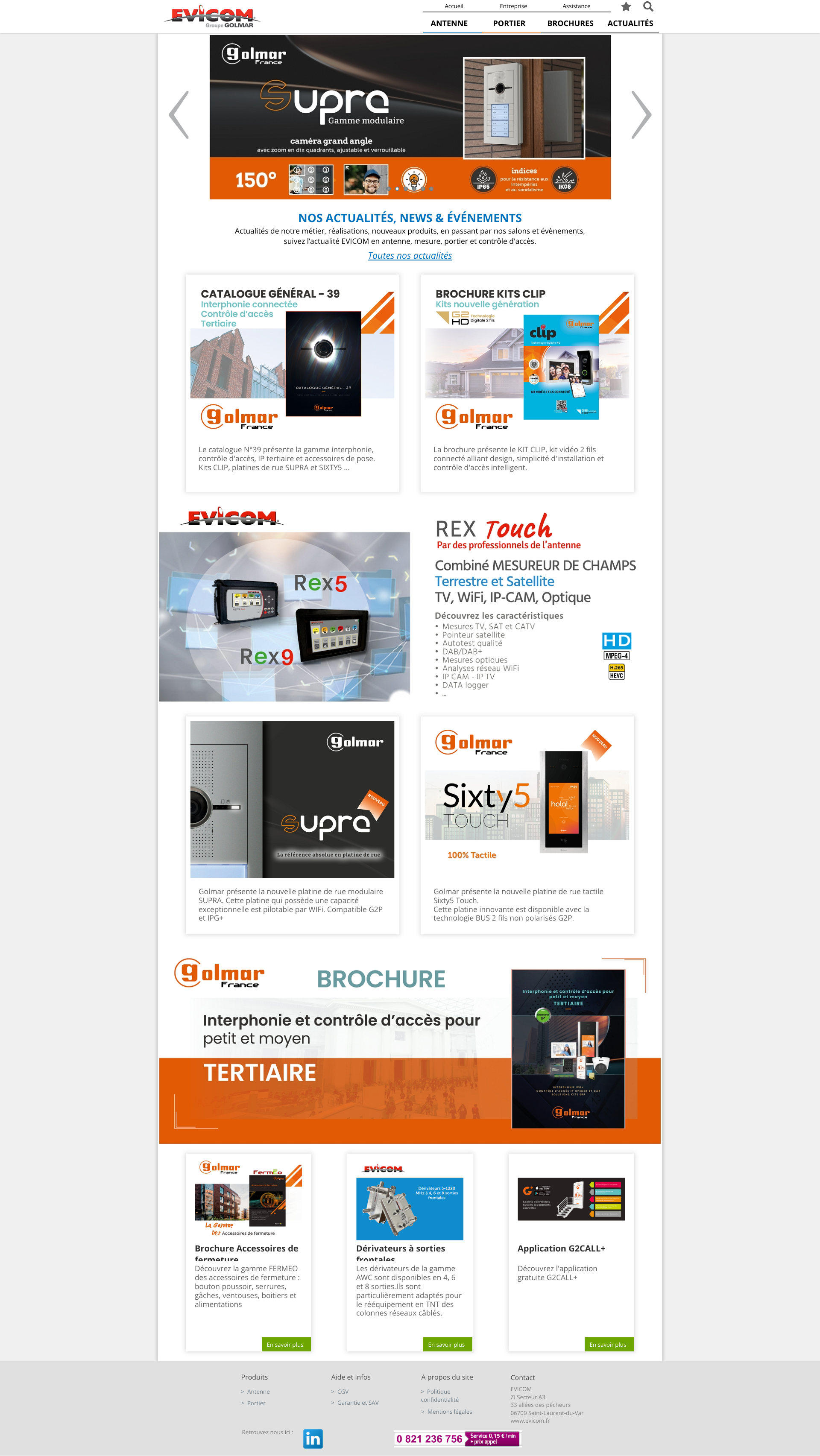 Aperçu du site