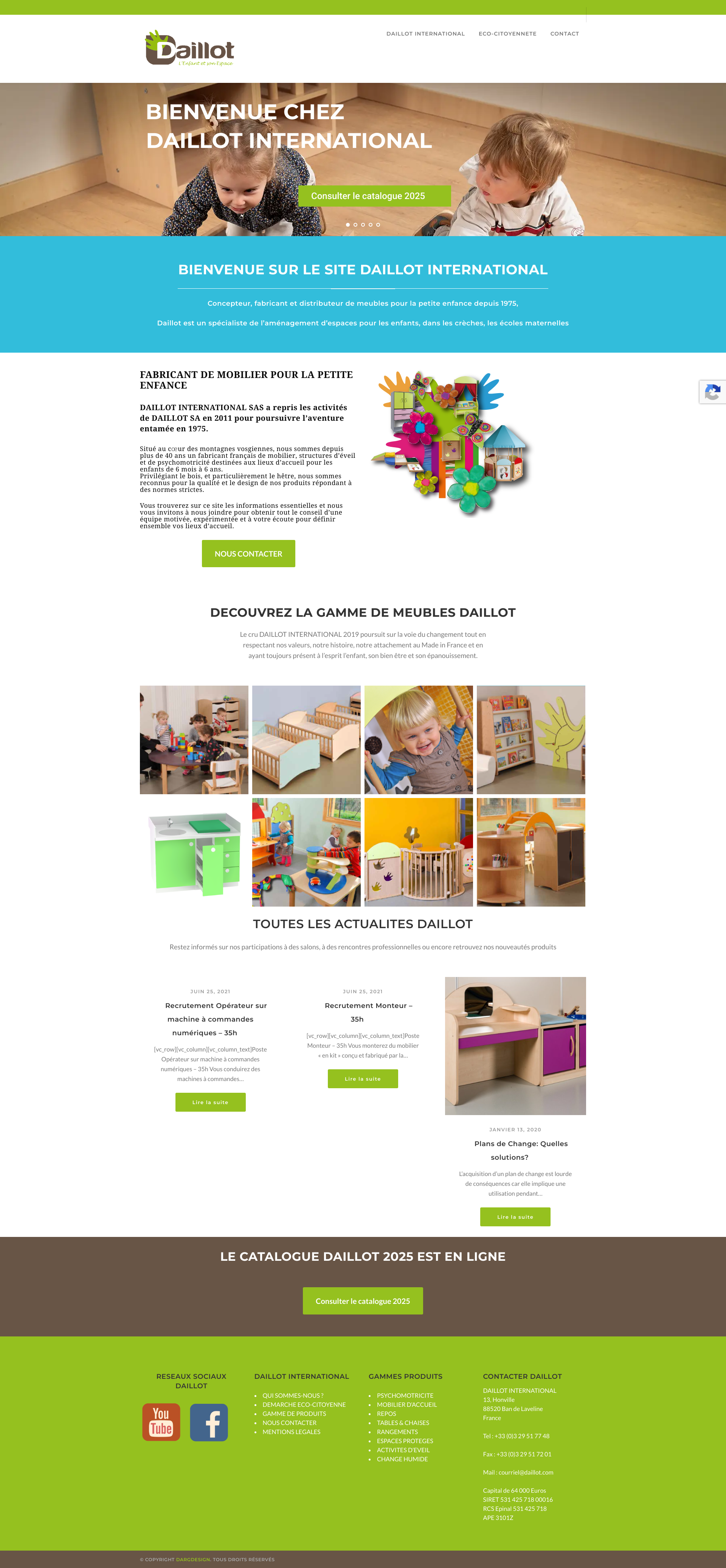 Aperçu du site