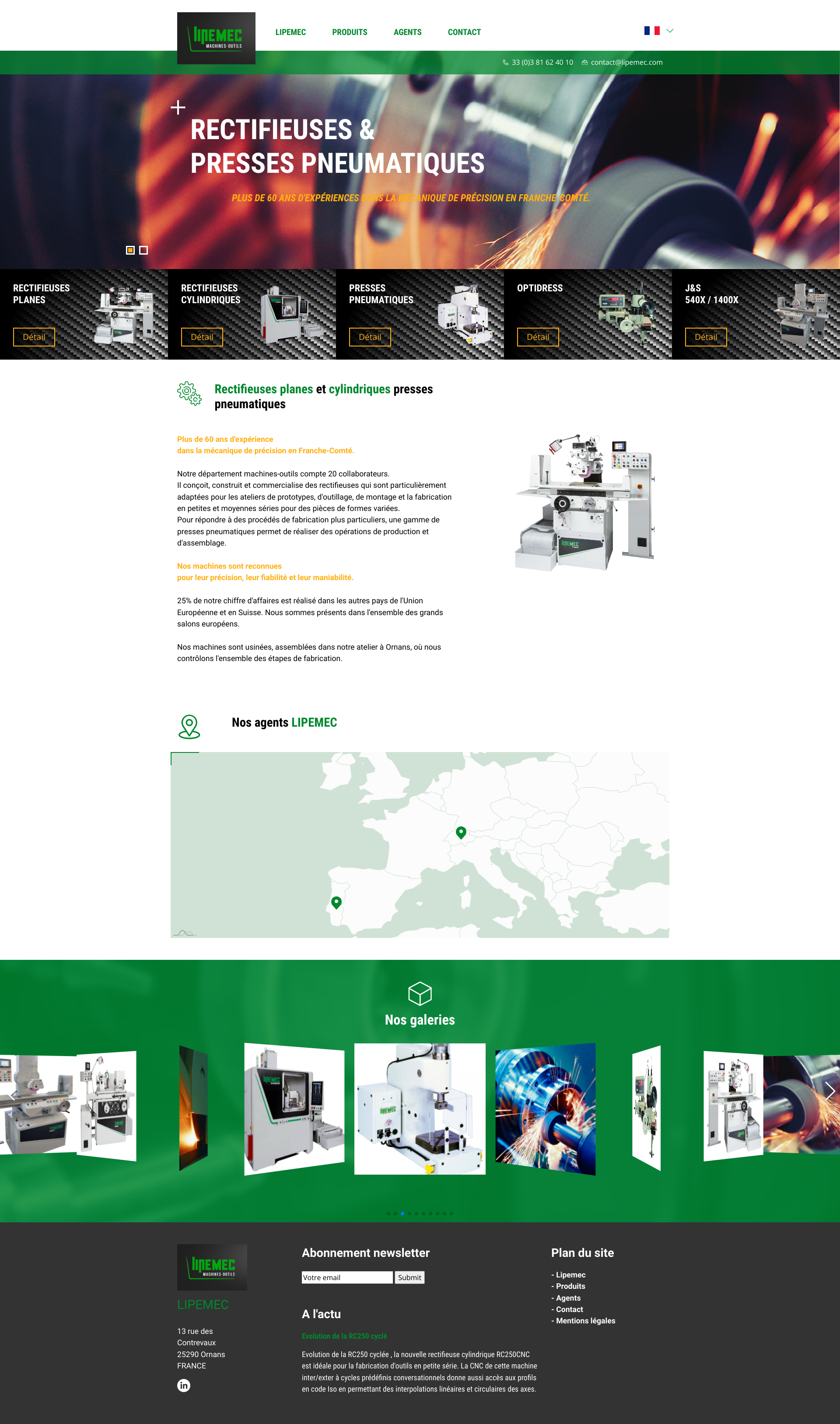 Aperçu du site