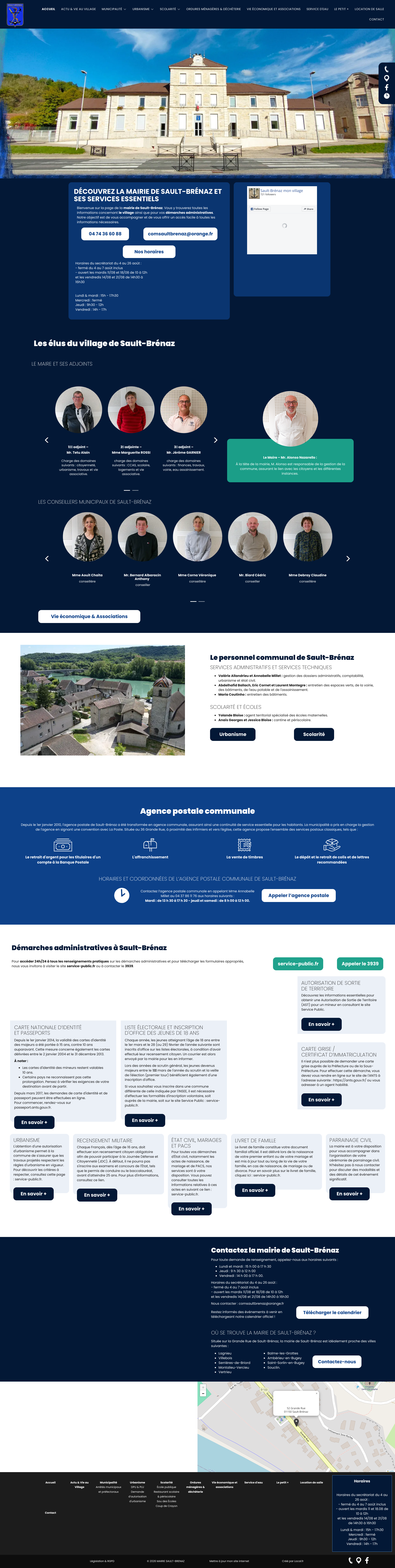 Aperçu du site