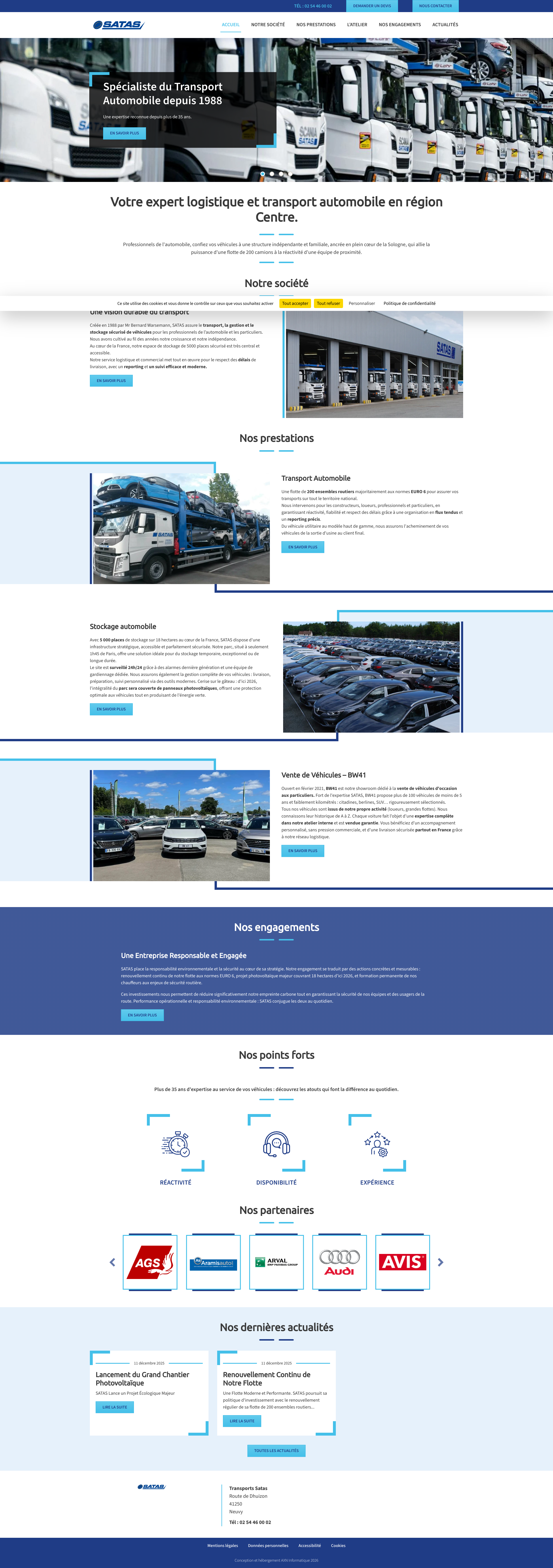 Aperçu du site