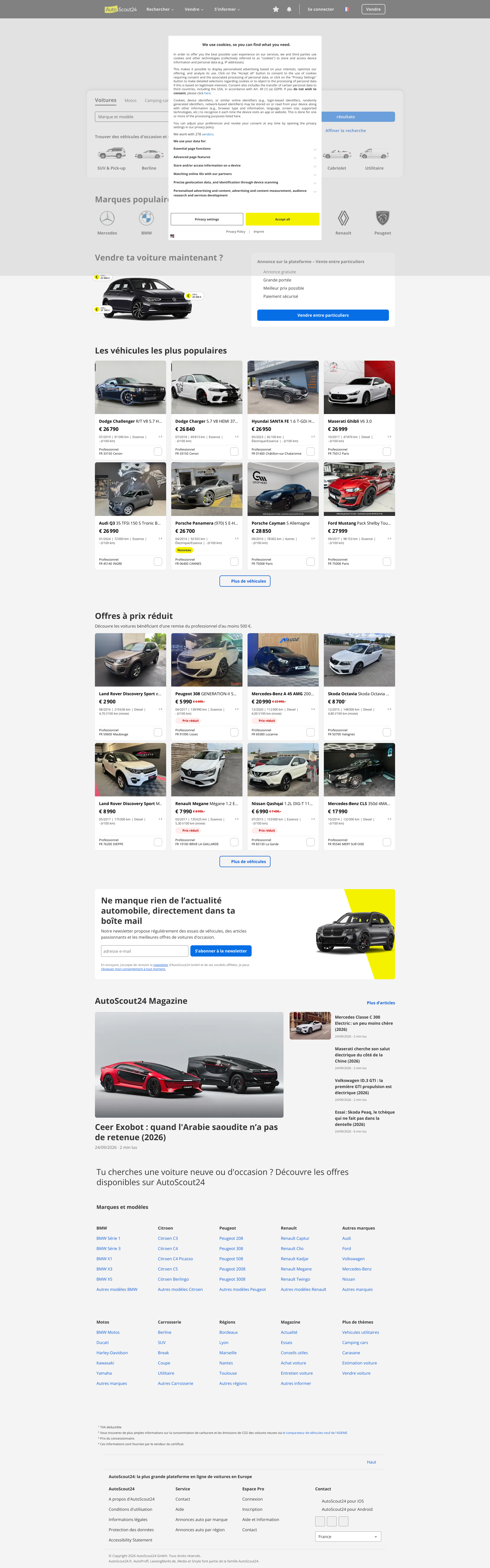 Aperçu du site