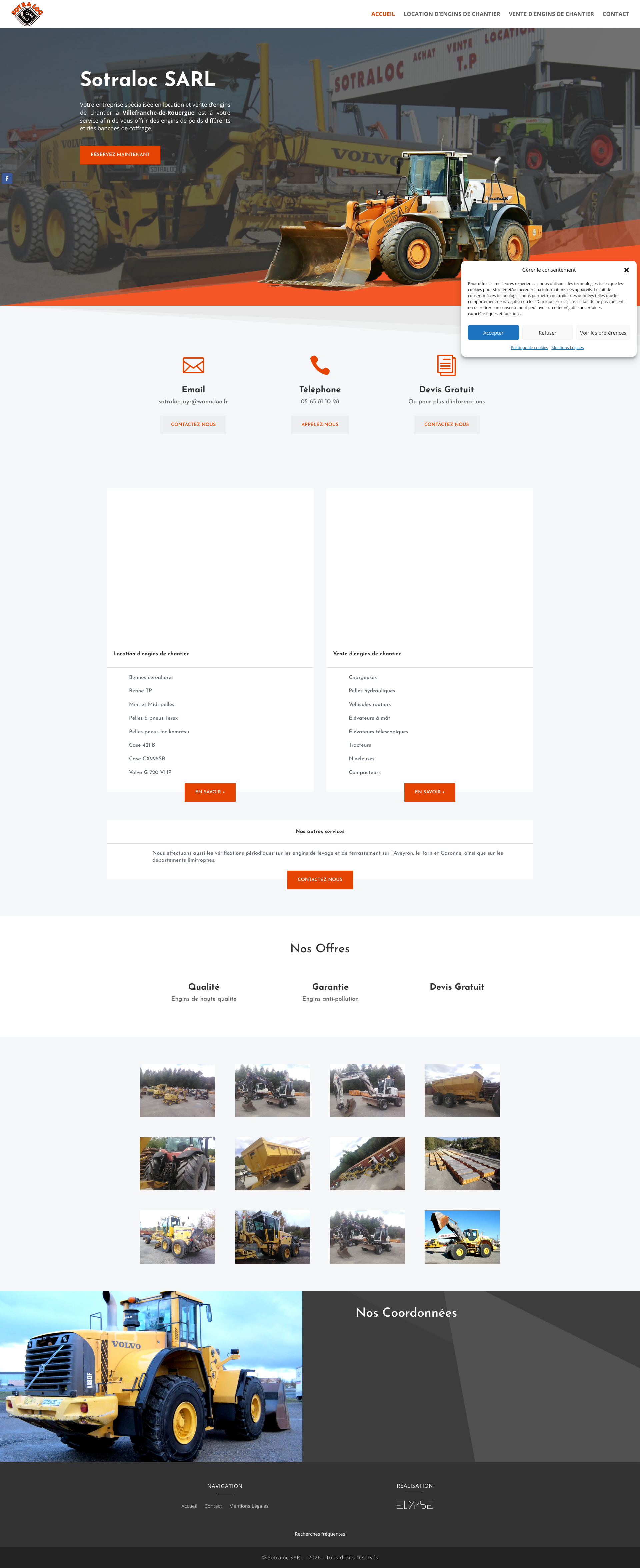 Aperçu du site