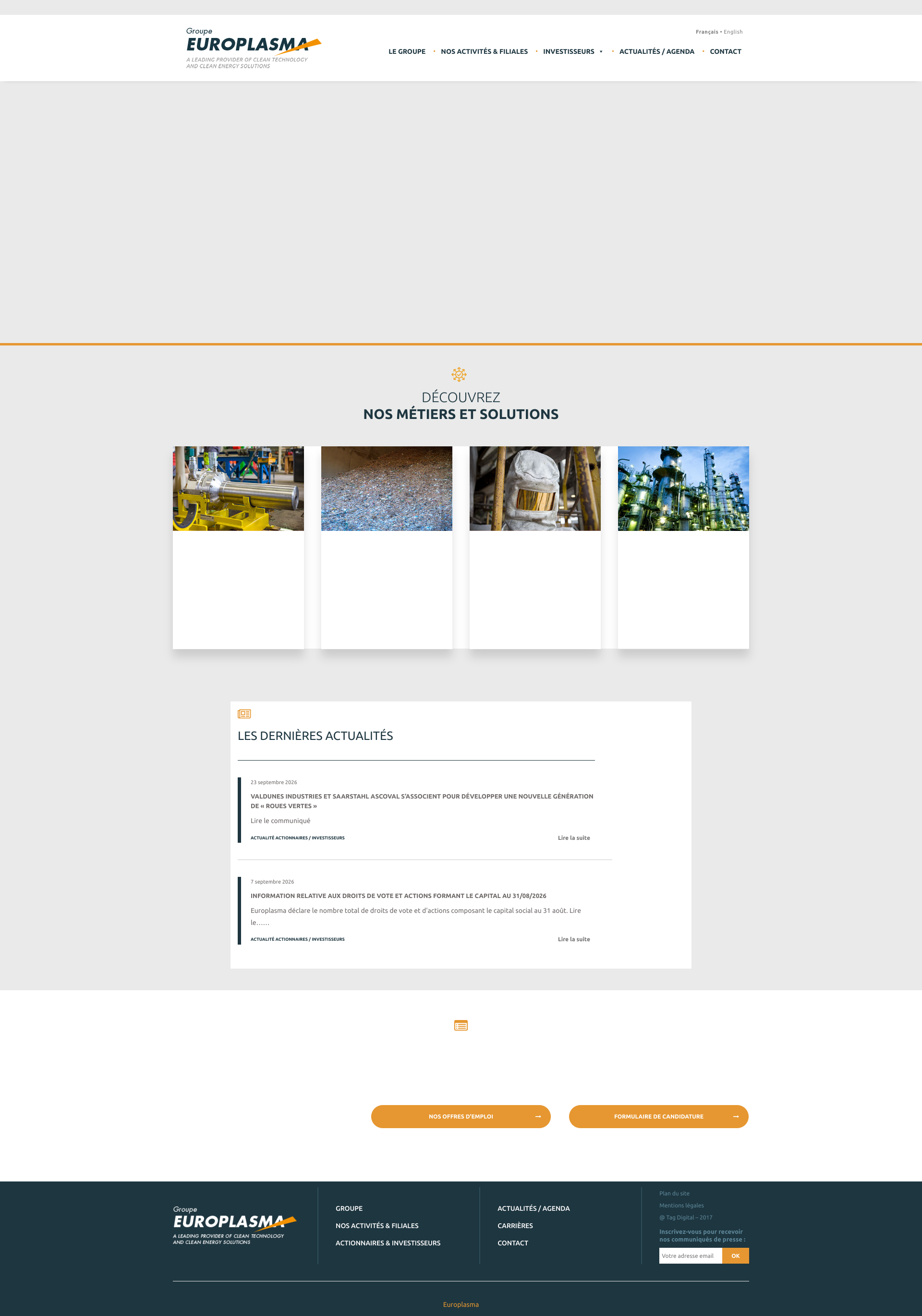 Aperçu du site