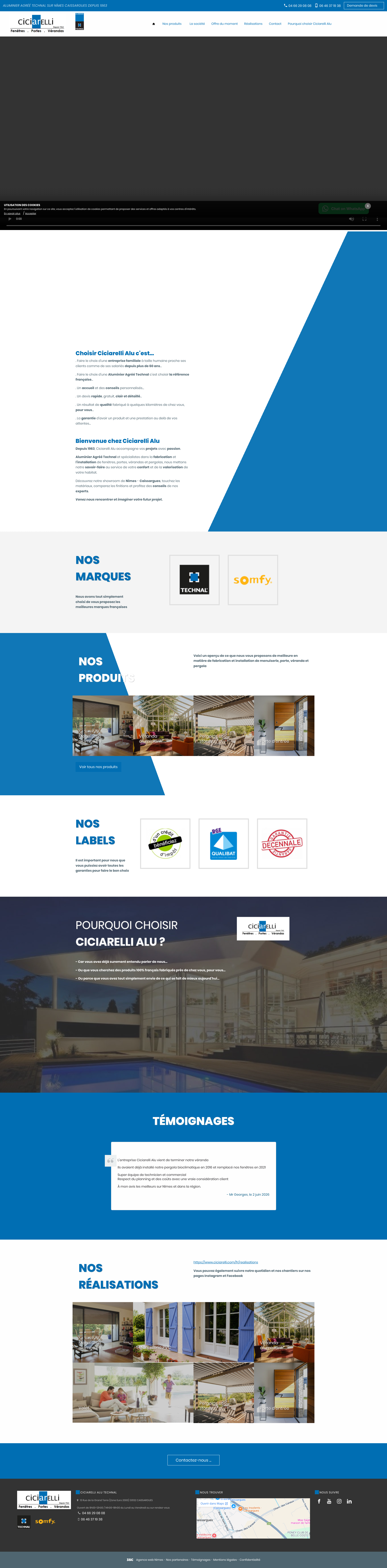 Aperçu du site