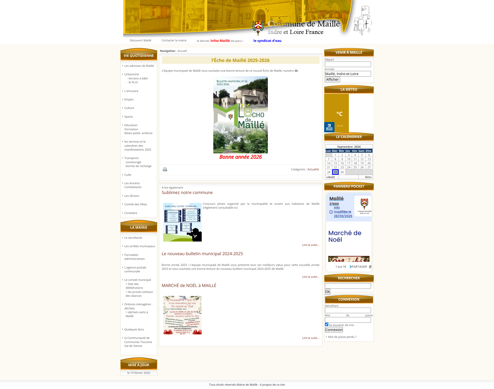 Aperçu du site