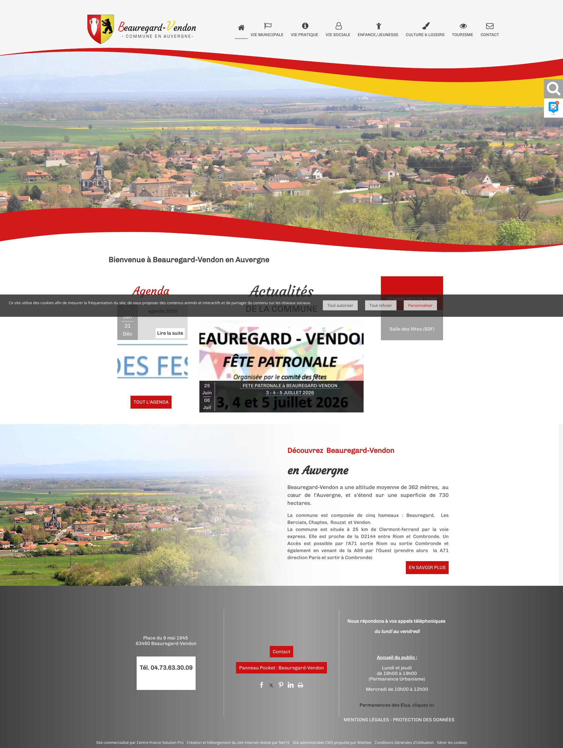 Aperçu du site