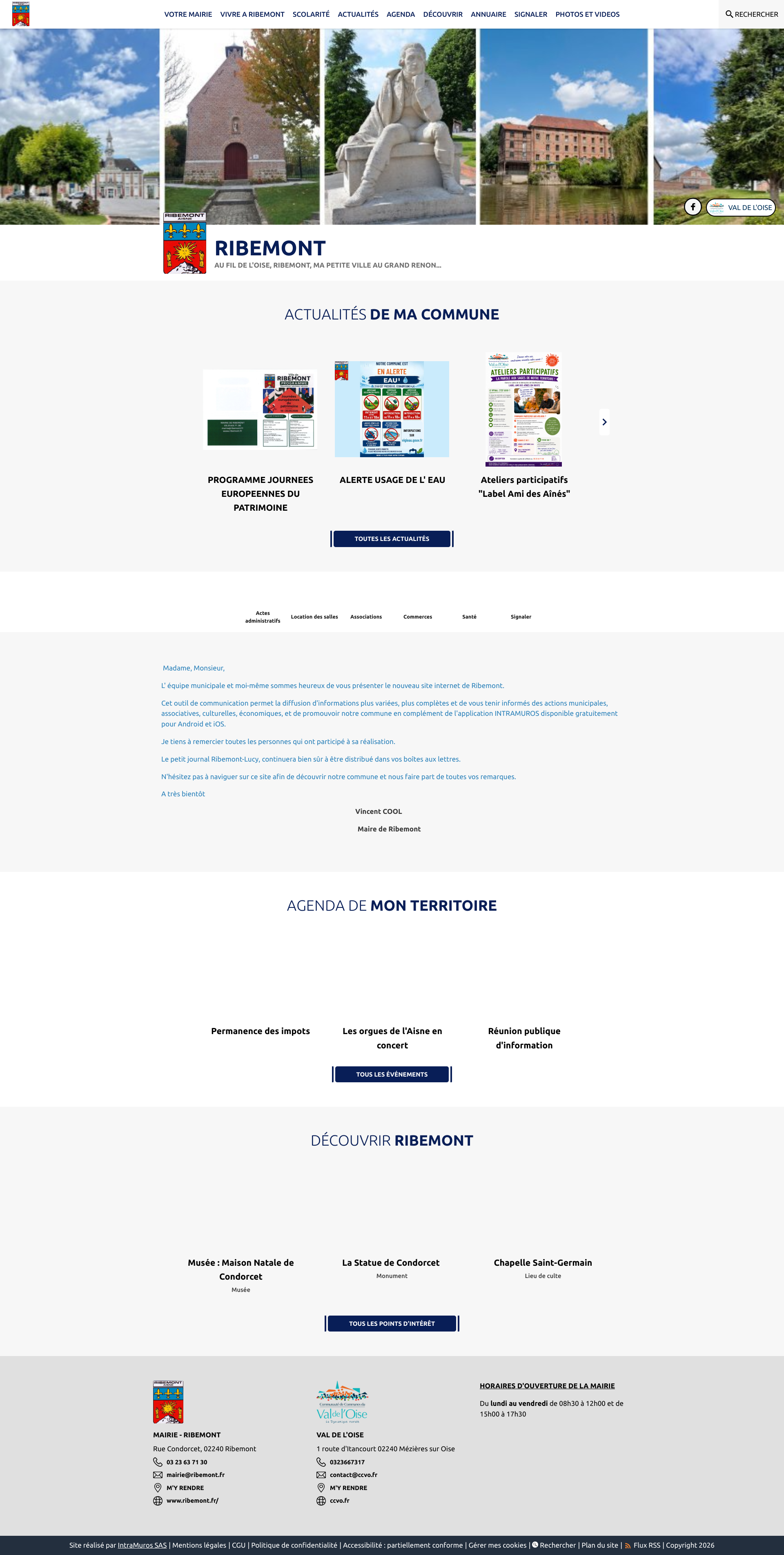 Aperçu du site