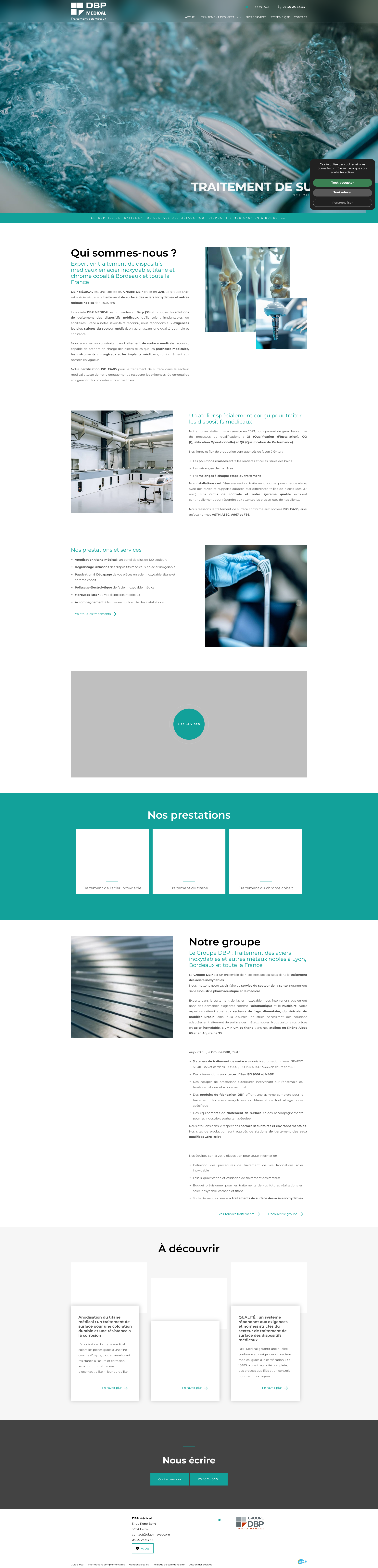 Aperçu du site