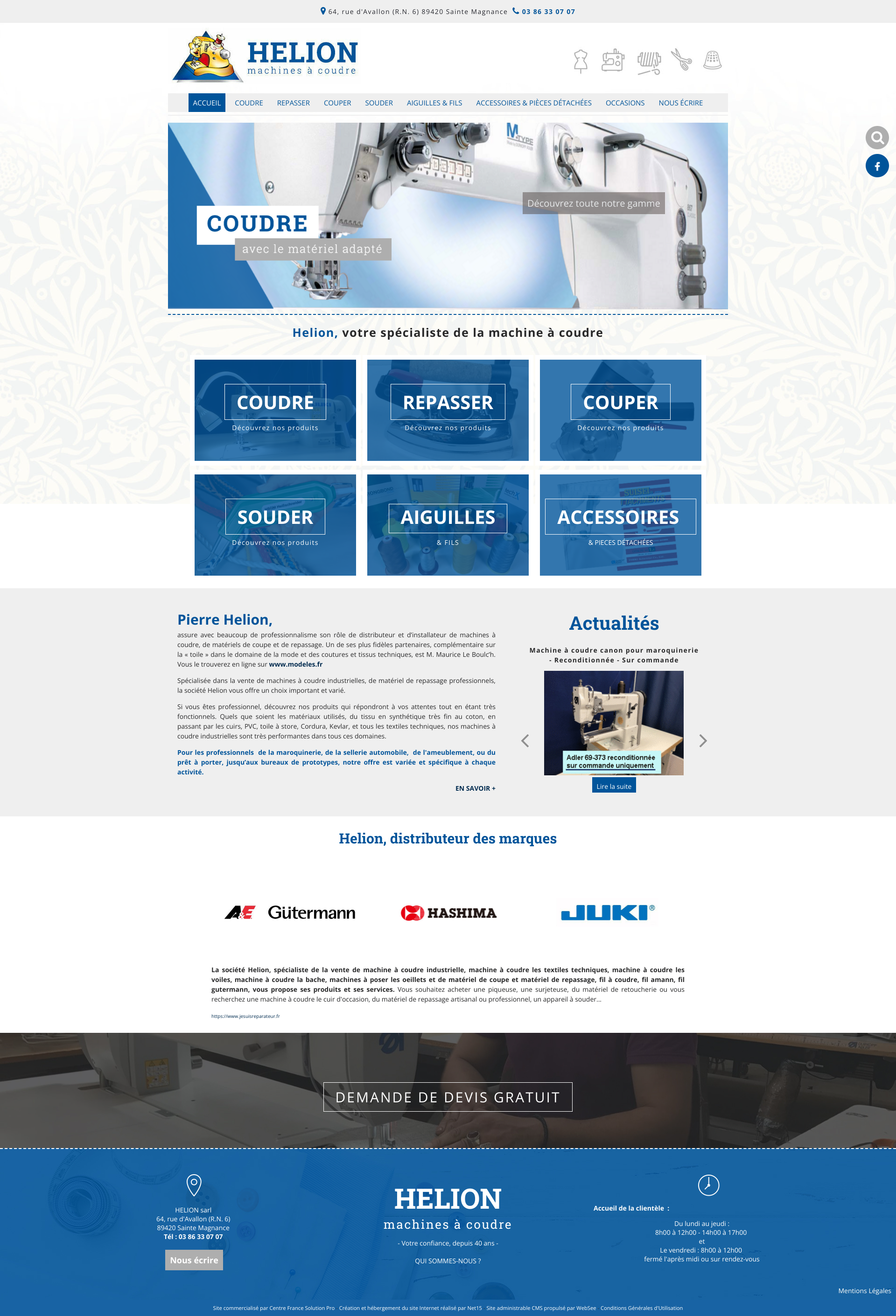 Aperçu du site