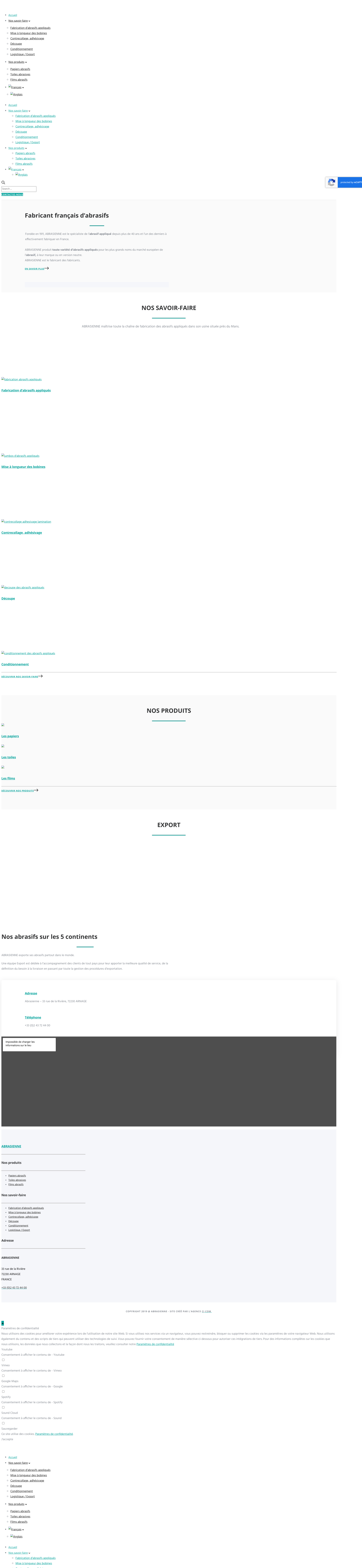 Aperçu du site