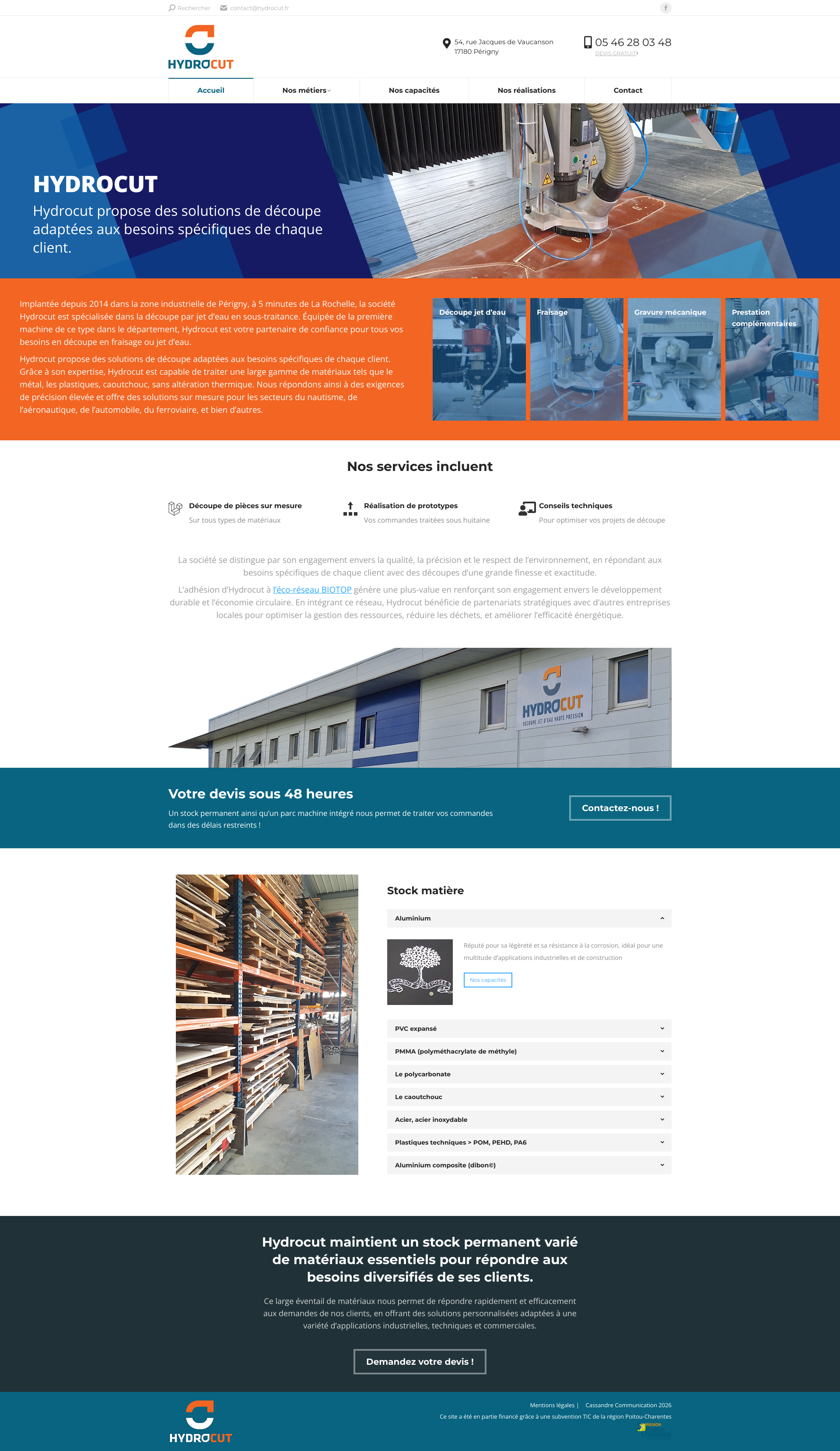 Aperçu du site