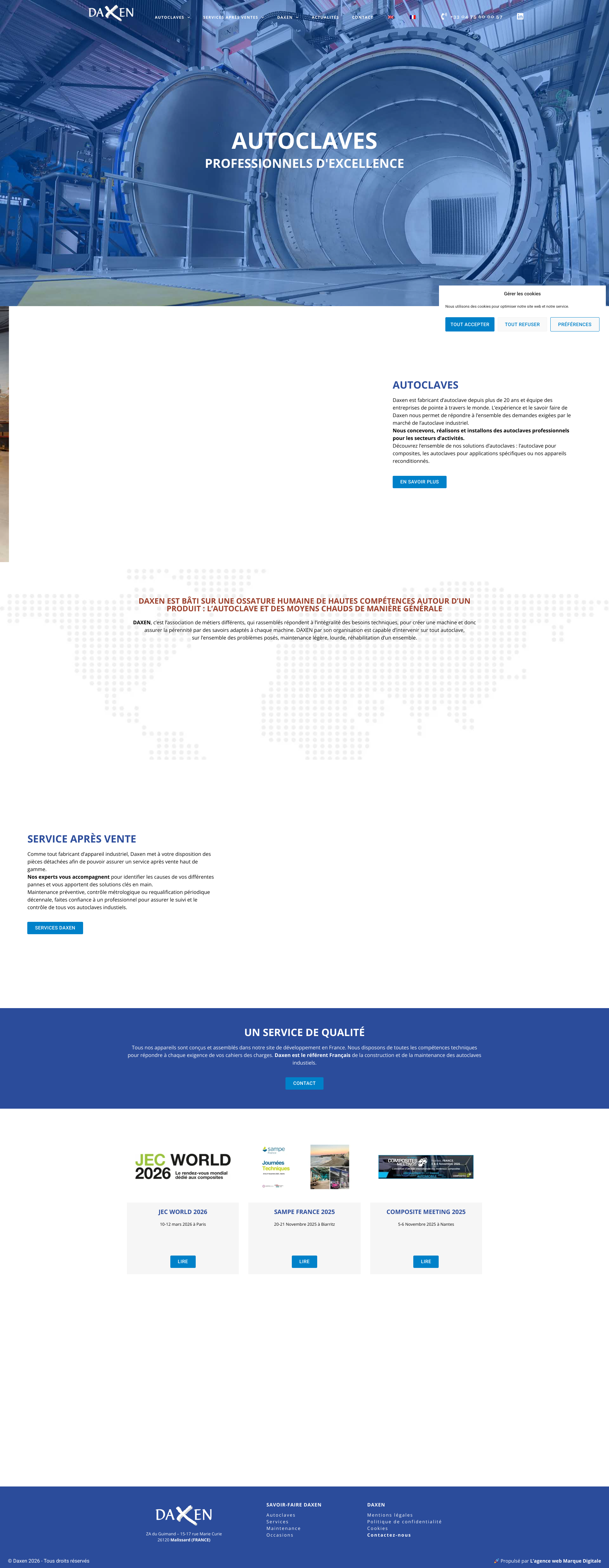 Aperçu du site