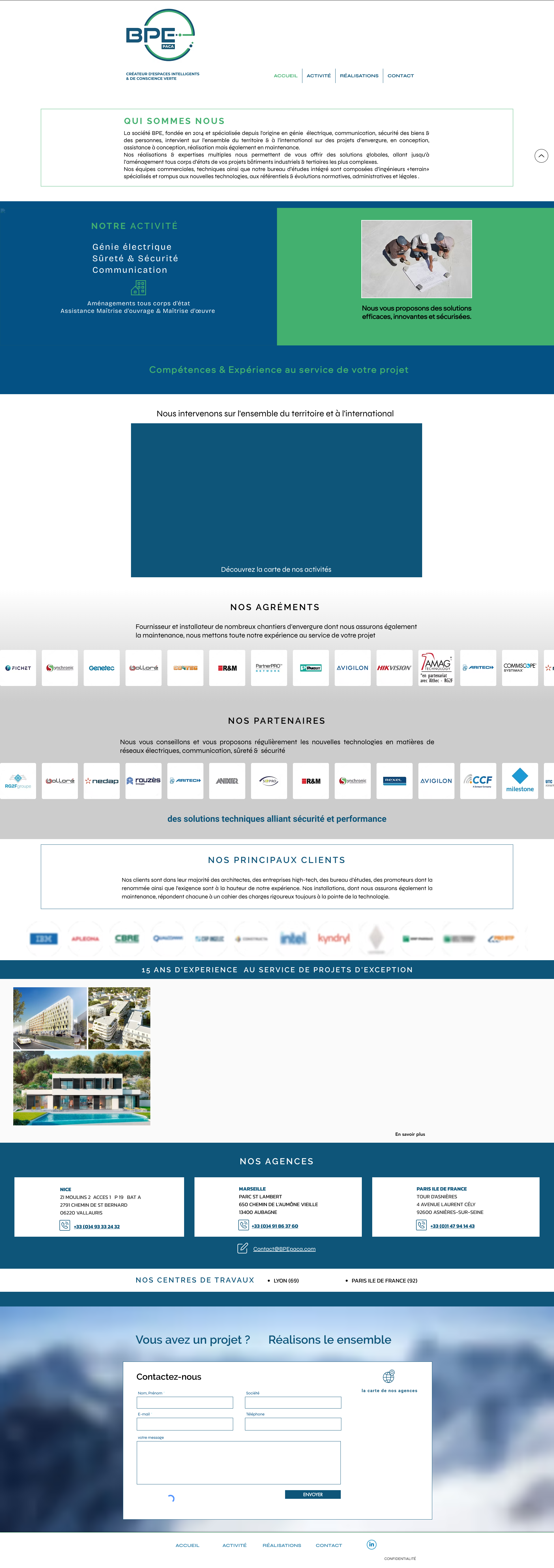 Aperçu du site